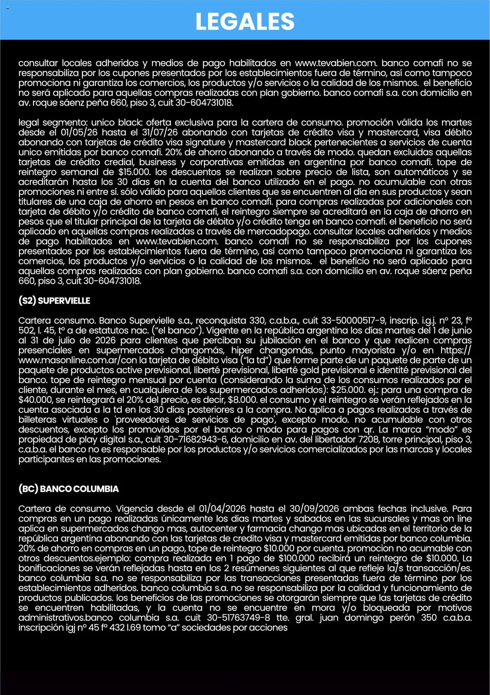 Changomas ofertas - folleto válido desde 01/07/2026 página 7 de 9