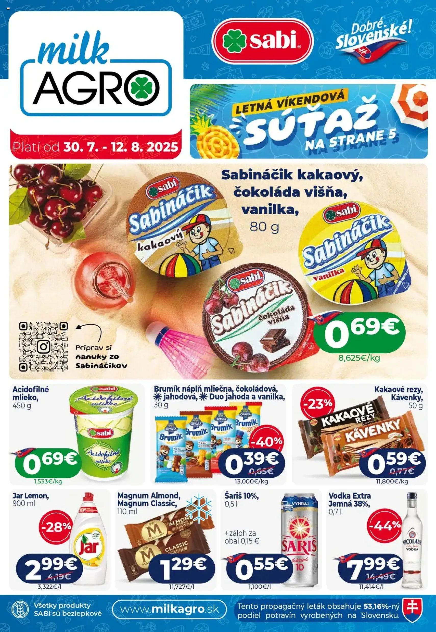 Milk Agro leták - platný leták od 30.07.2025 strana 1 z 12 Milk Agro leták - platný leták od 30.07.2025 strana 1 z 12