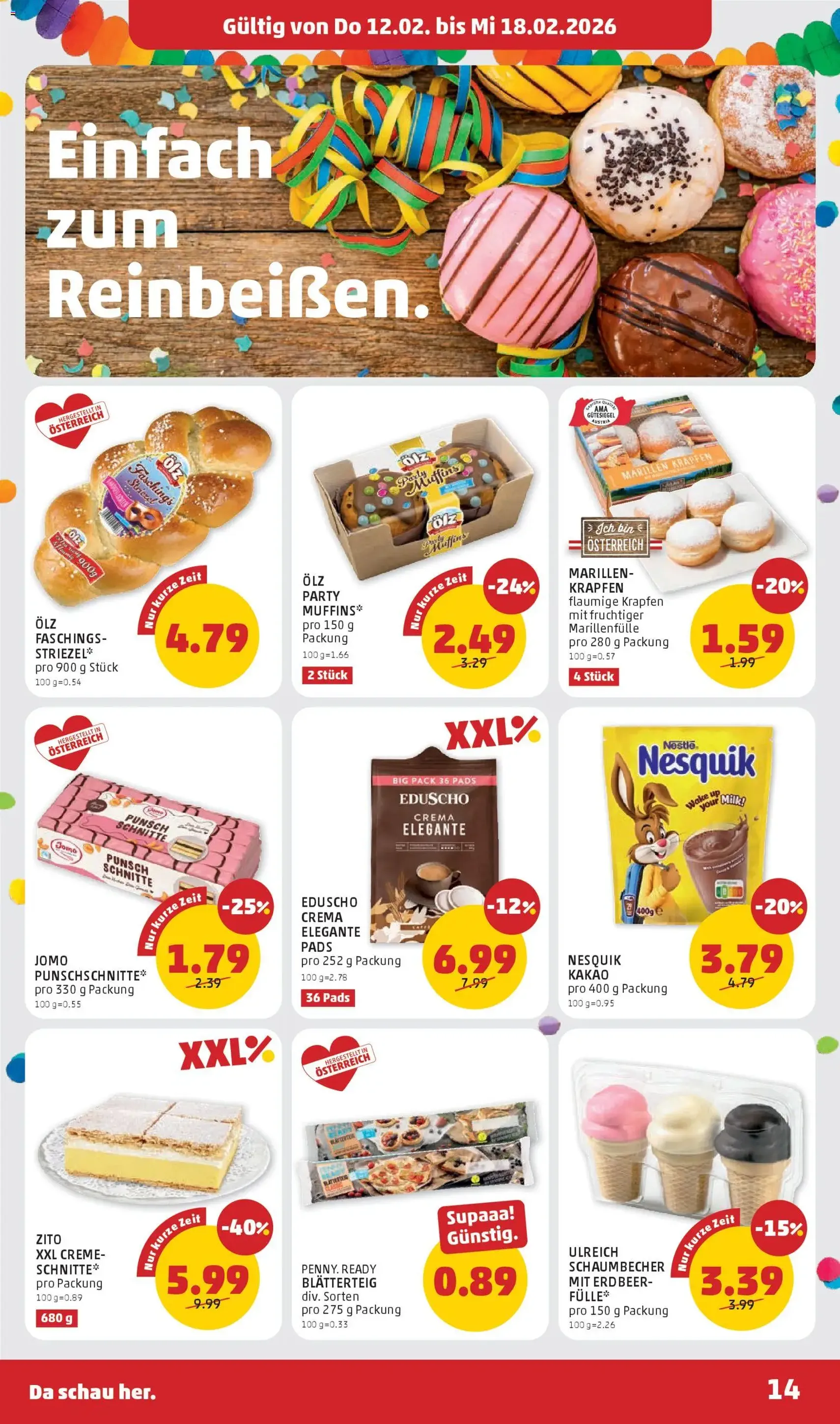 Penny Markt Flugblatt - Gültiger Prospekt ab 12.02.2026, Seite 14 von insgesamt 32