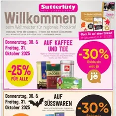 Sutterlüty Flugblatt - Prospekt Vorschau gültig ab 30.10.2025