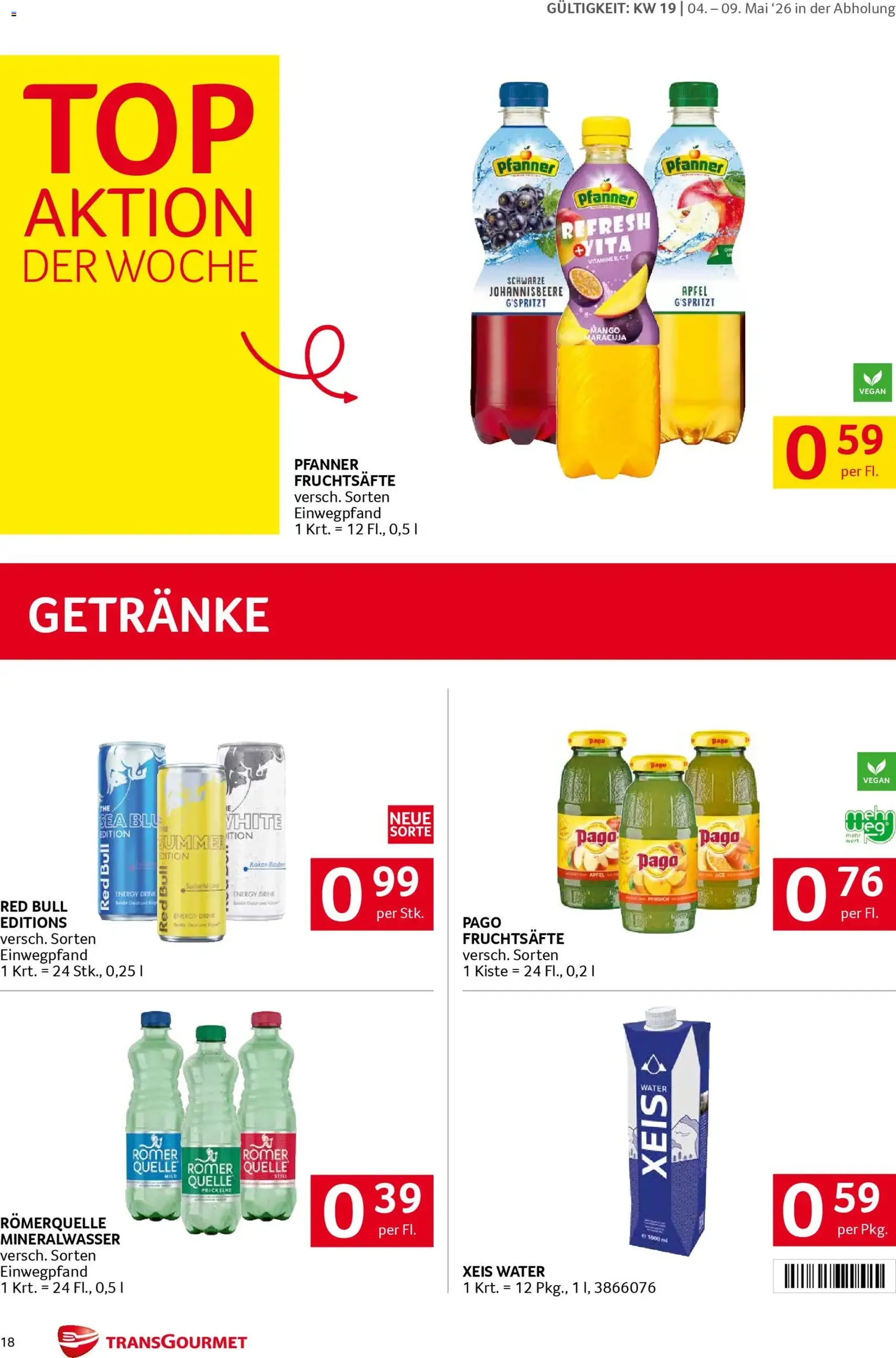 Transgourmet Flugblatt - Gültiger Prospekt ab 04.05.2026, Seite 18 von insgesamt 32