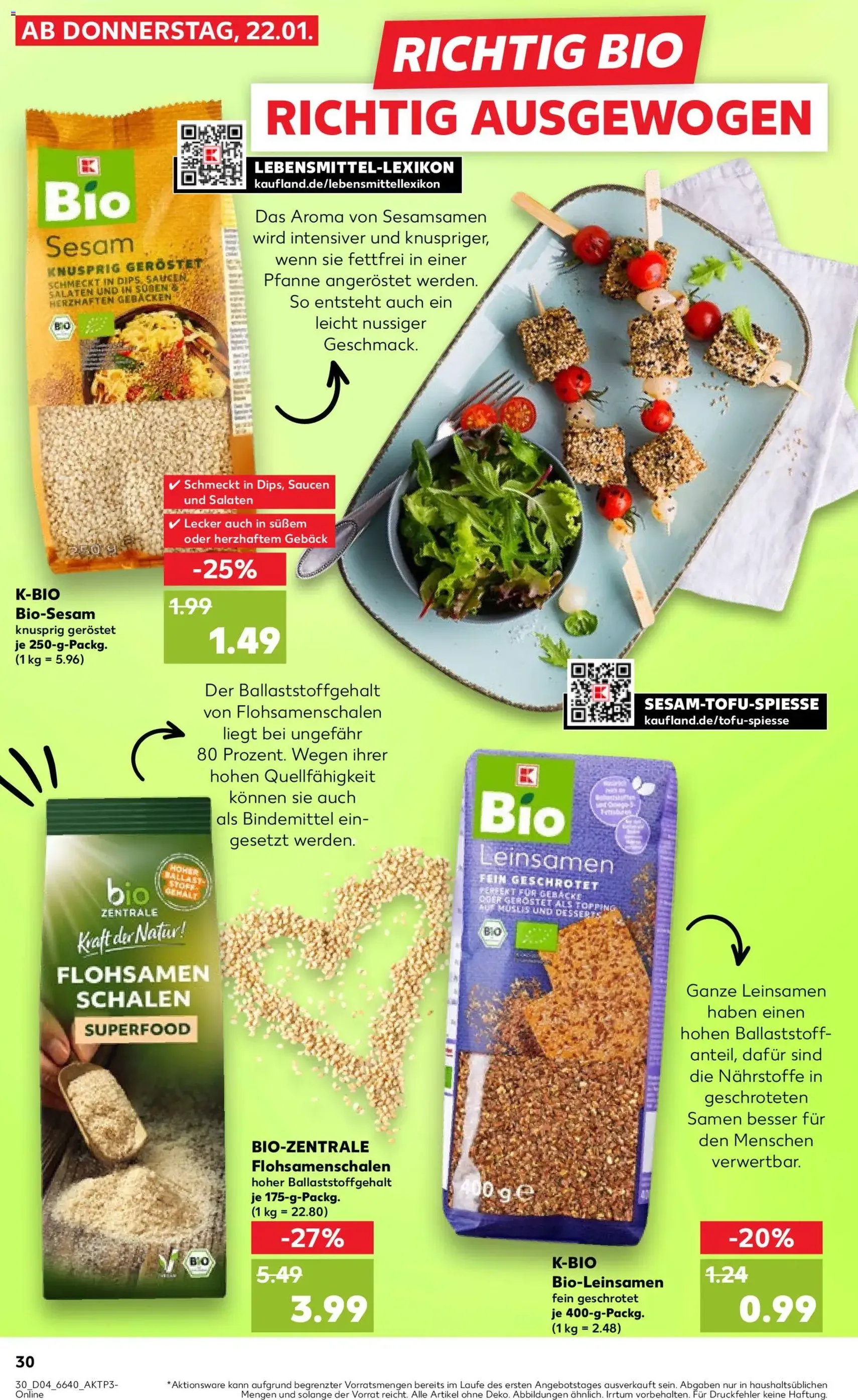 Kaufland Prospekt - Gültiger Prospekt ab 22.01.2026, Seite 30 von insgesamt 59