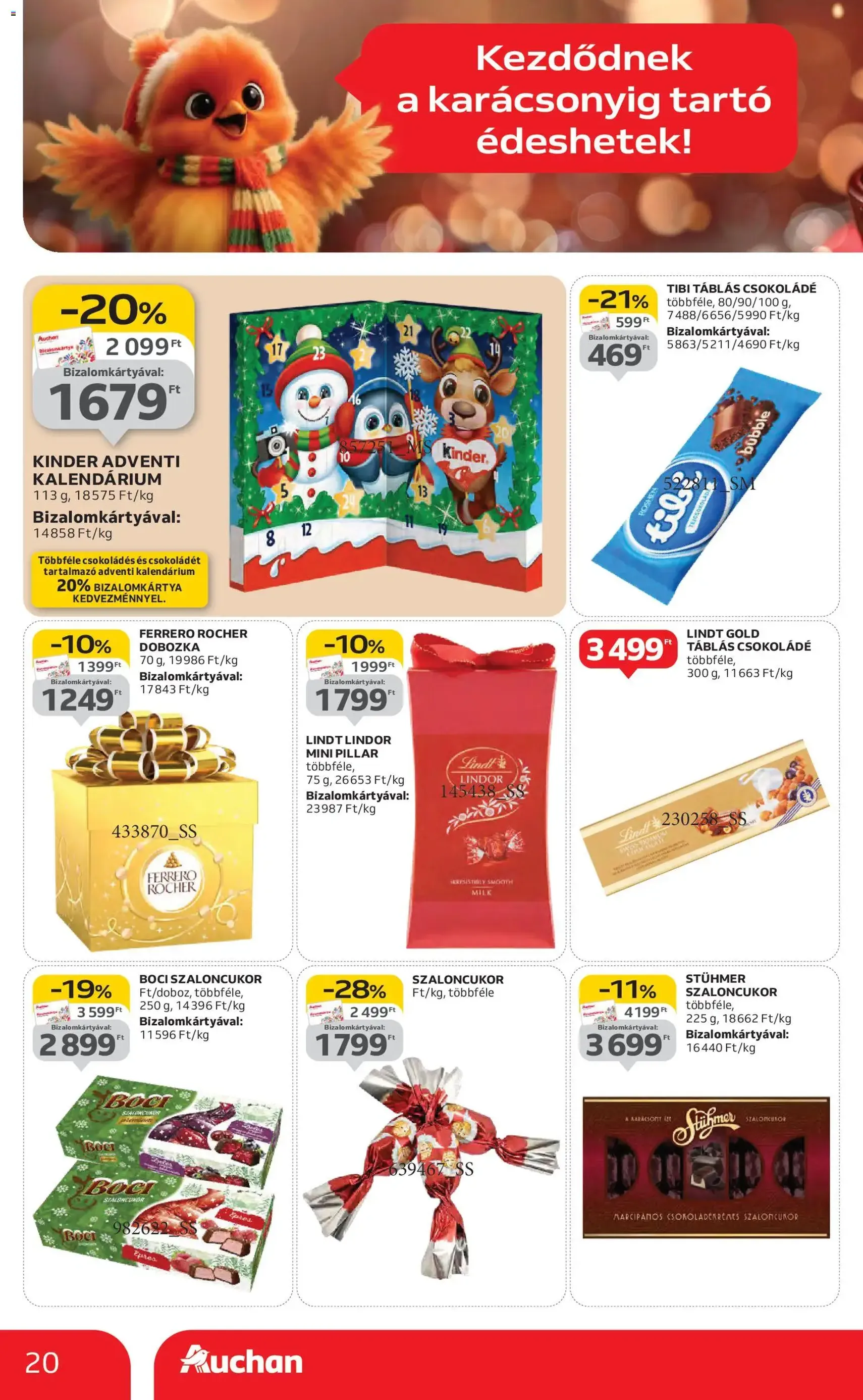 Auchan Akciós újság - 2025.10.30. érvényes szórólap 20 oldal 58 oldalból Auchan Akciós újság - 2025.10.30. érvényes szórólap 20 oldal 58 oldalból