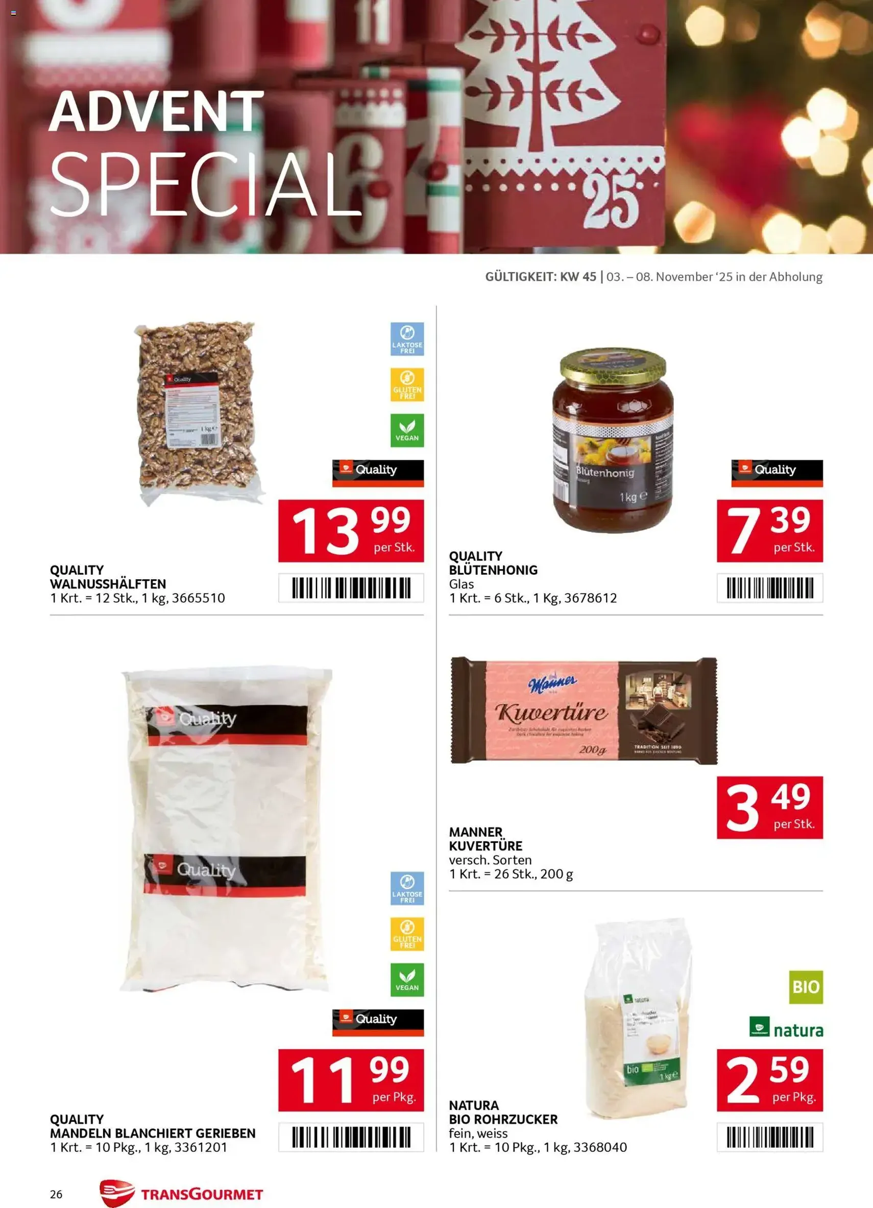 Transgourmet Flugblatt - Gültiger Prospekt ab 03.11.2025, Seite 26 von insgesamt 36