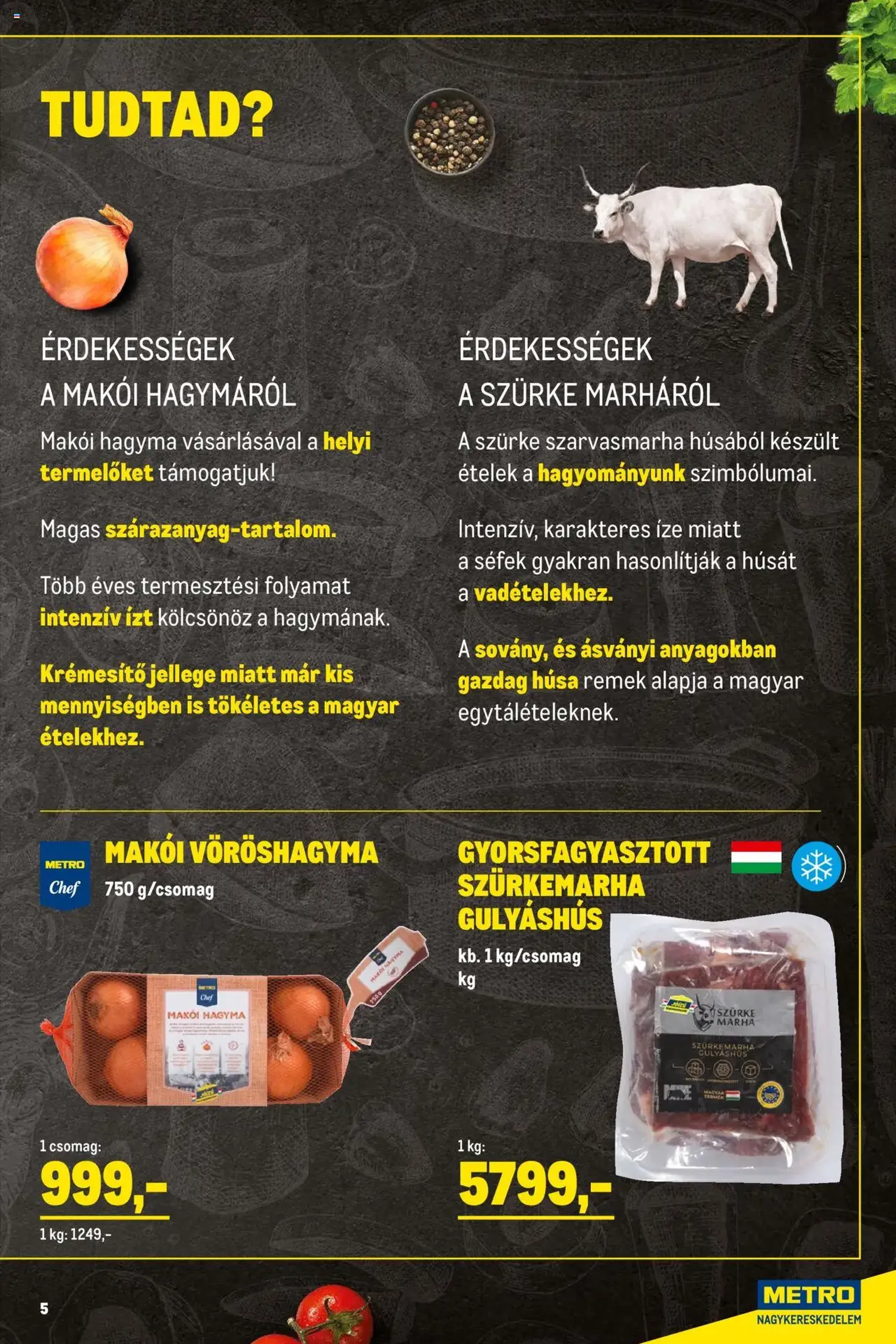 Metro - Élelmiszer és Szezonális Ajánlataink! 2025/10 - 2025.10.01. érvényes szórólap 5 oldal 37 oldalból