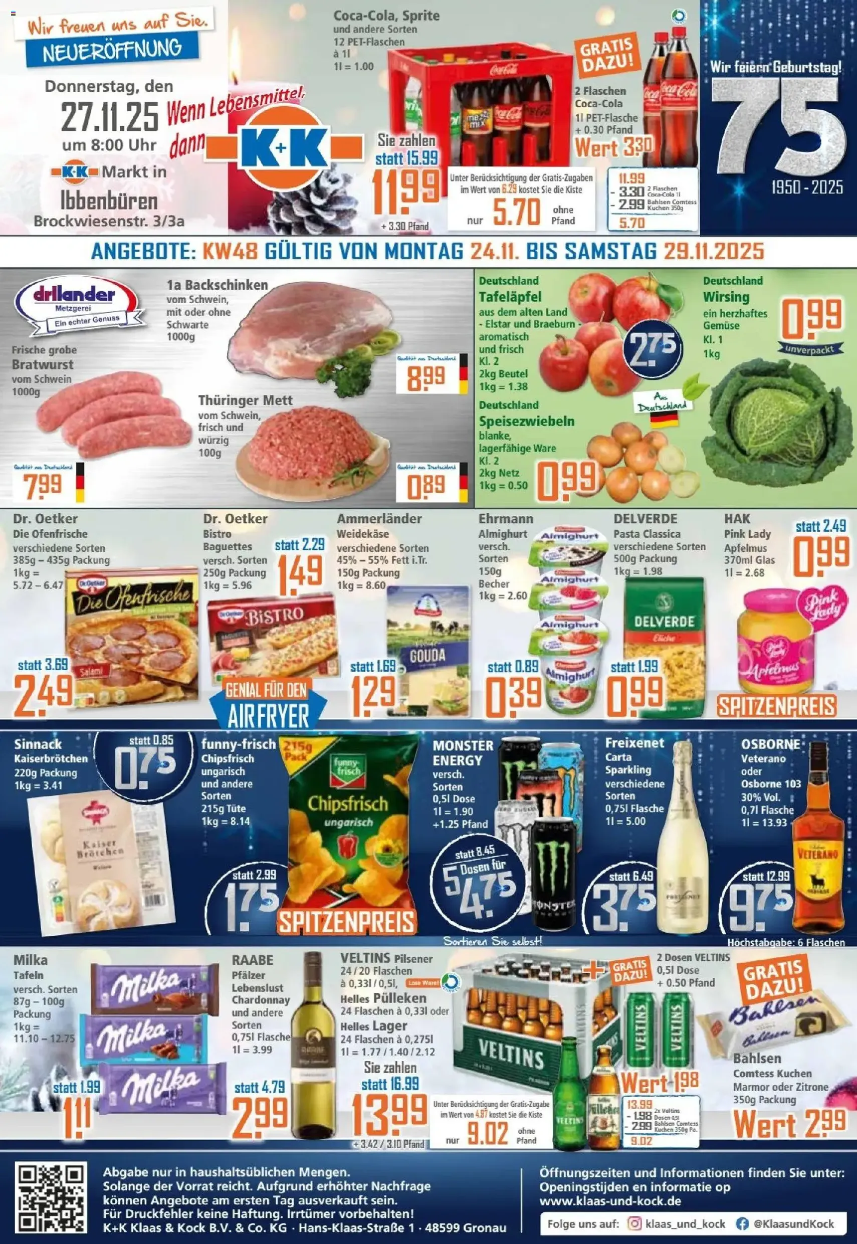 Klaas & Kock Prospekt - Gültiger Prospekt ab 24.11.2025, Seite 1 von insgesamt 12