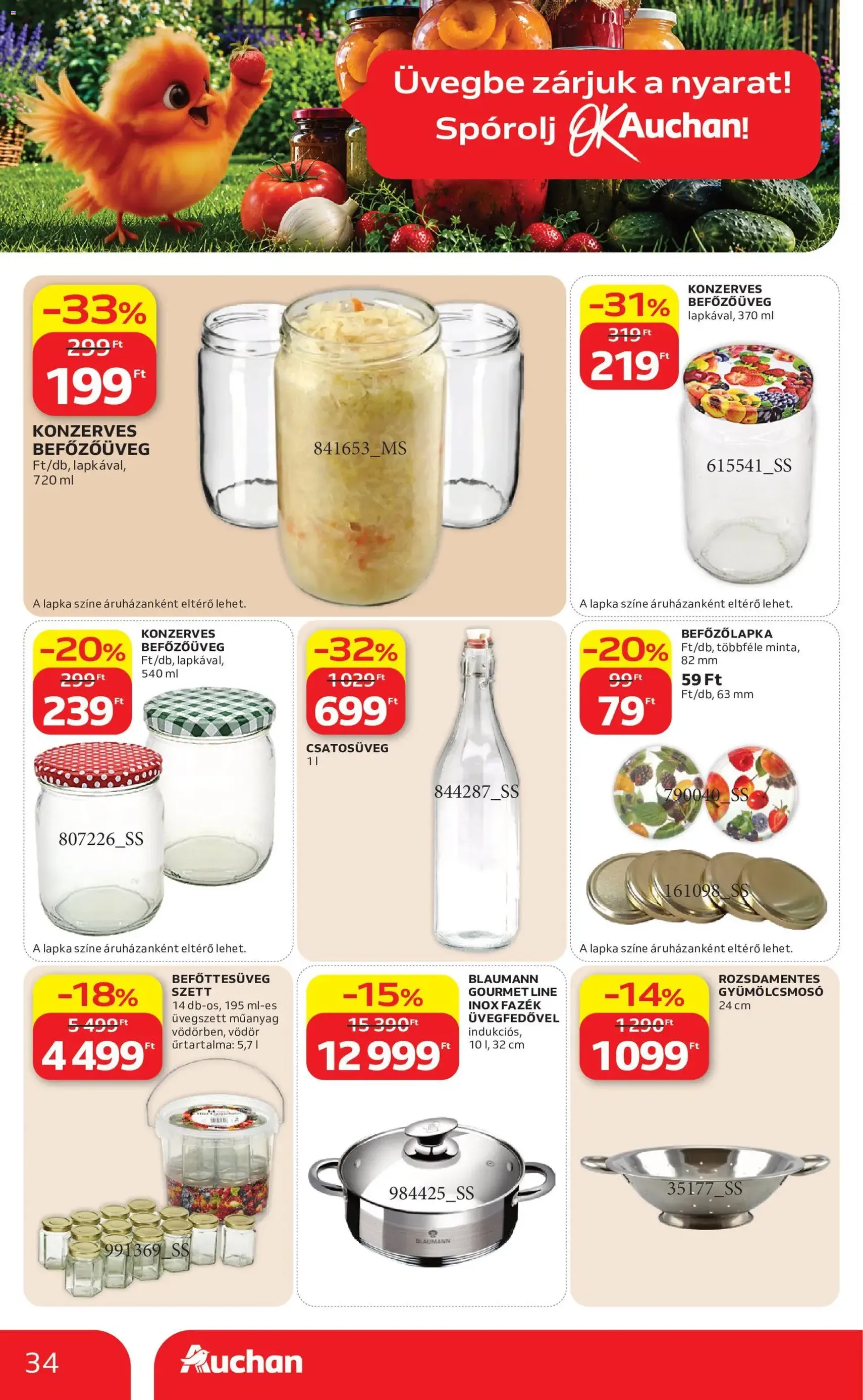 Auchan akciós újság - 2026.06.25. érvényes szórólap 34 oldal 38 oldalból