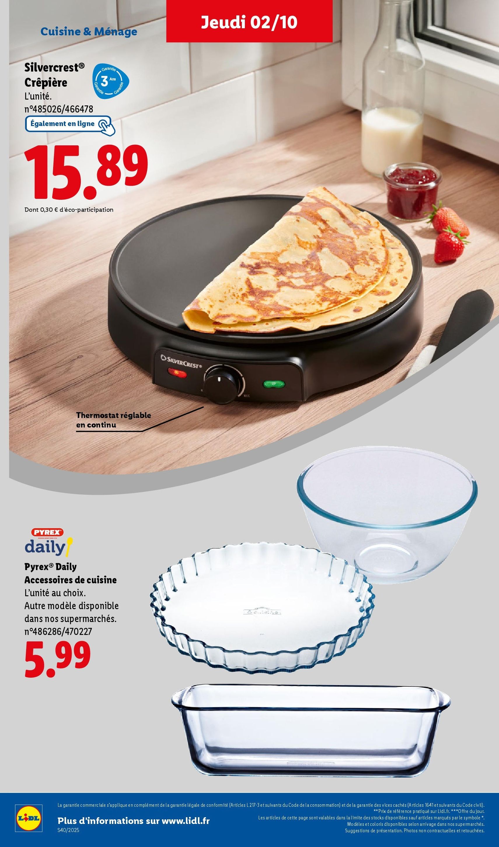 LIDL catalogue semaine 40 - brochure valable à partir du 02/10/2025, page 34 sur 76 LIDL catalogue semaine 40 - brochure valable à partir du 02/10/2025, page 34 sur 76