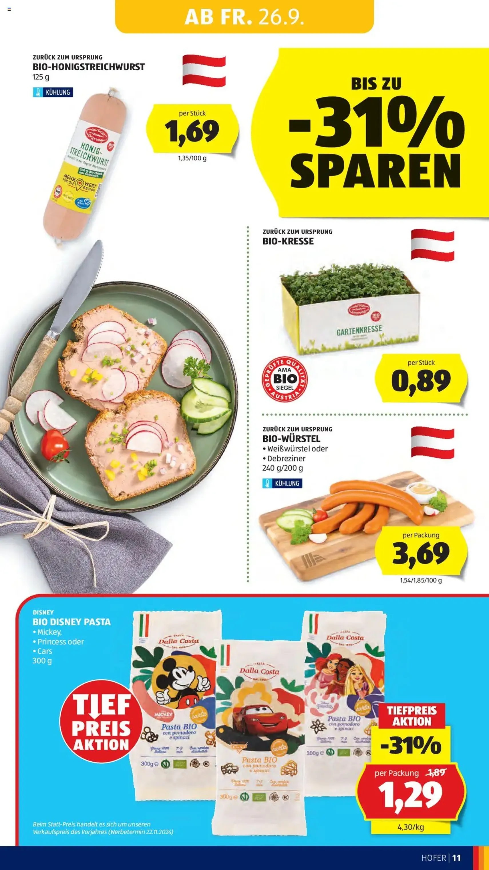 Hofer Flugblatt - Gültiger Prospekt ab 26.09.2025, Seite 13 von insgesamt 50