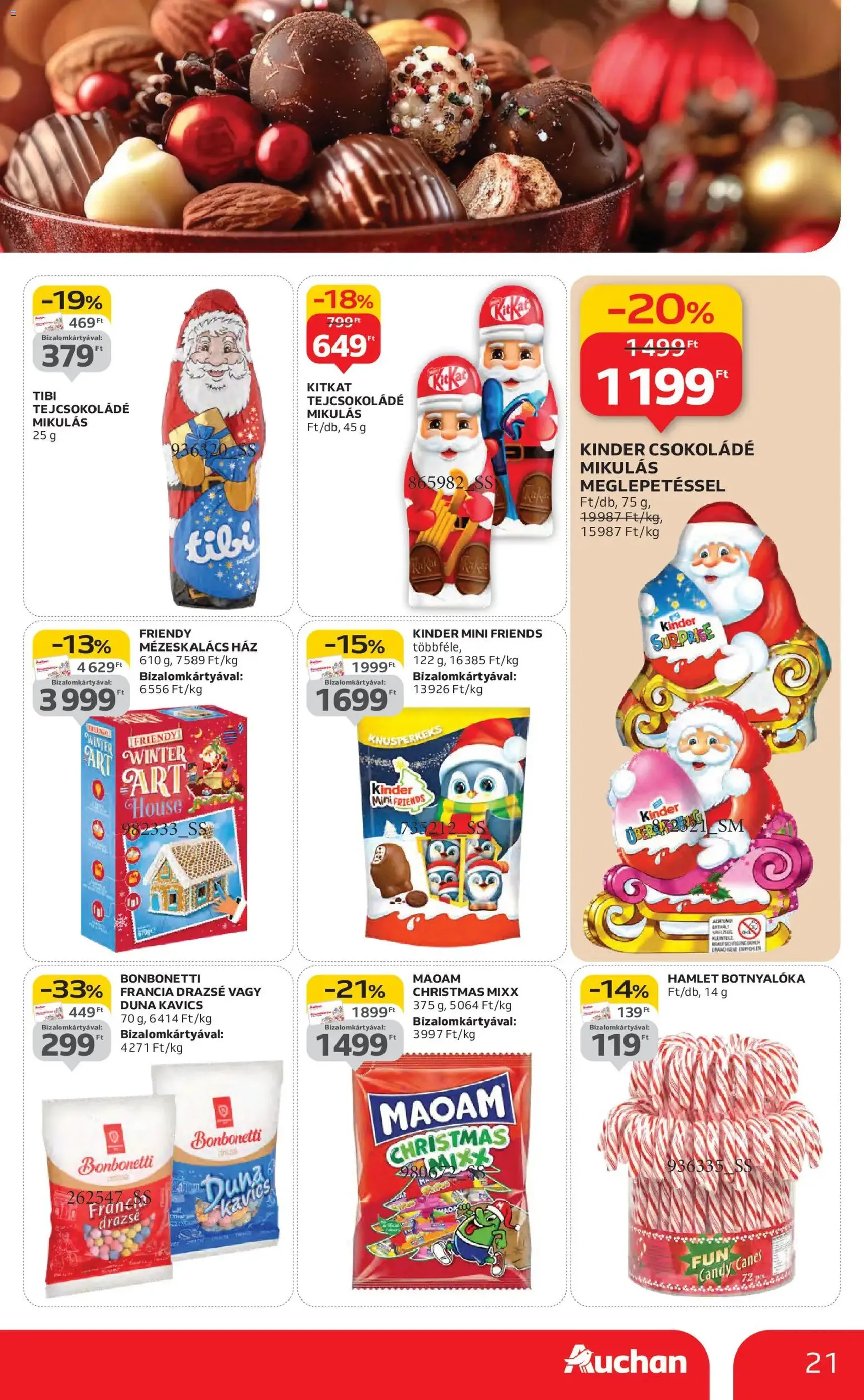 Auchan Akciós újság - 2025.10.30. érvényes szórólap 21 oldal 58 oldalból Auchan Akciós újság - 2025.10.30. érvényes szórólap 21 oldal 58 oldalból