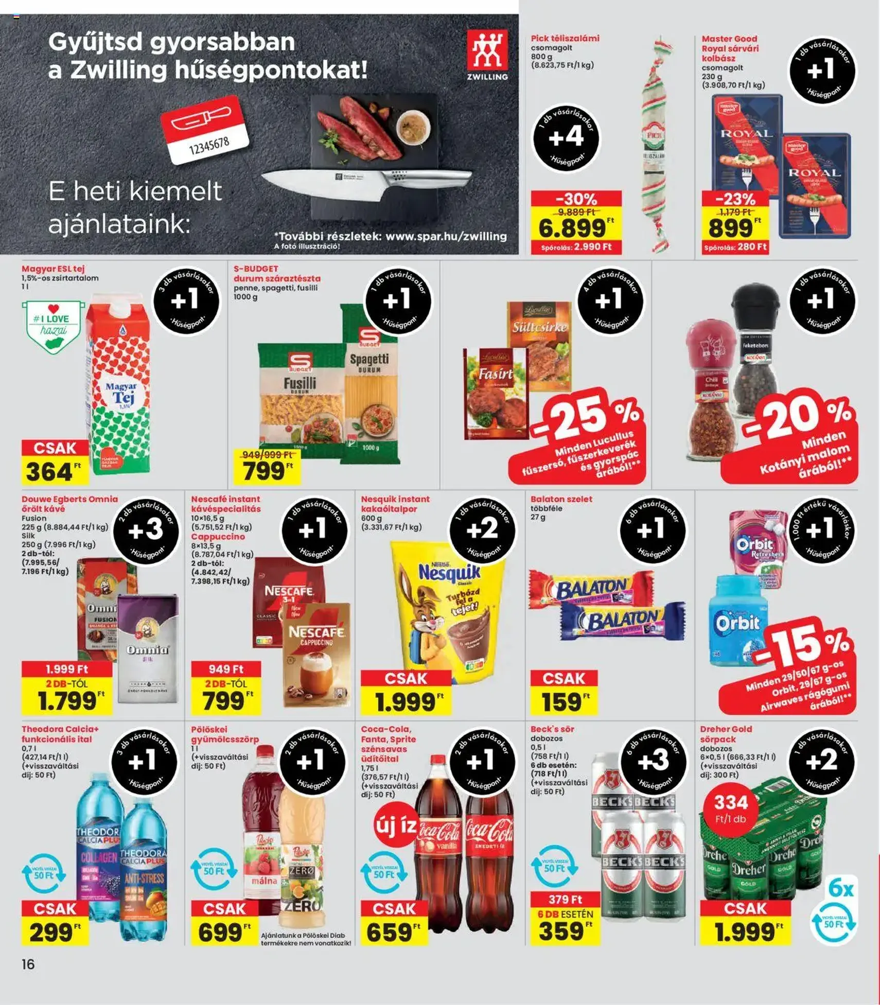 Interspar Akciós újság - 2025.10.02. érvényes szórólap 16 oldal 18 oldalból Interspar Akciós újság - 2025.10.02. érvényes szórólap 16 oldal 18 oldalból