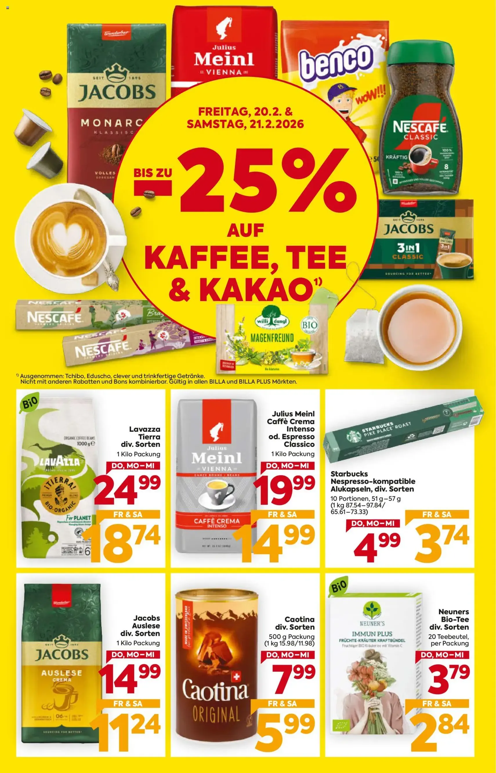 Billa Flugblatt - Gültiger Prospekt ab 19.02.2026, Seite 2 von insgesamt 16