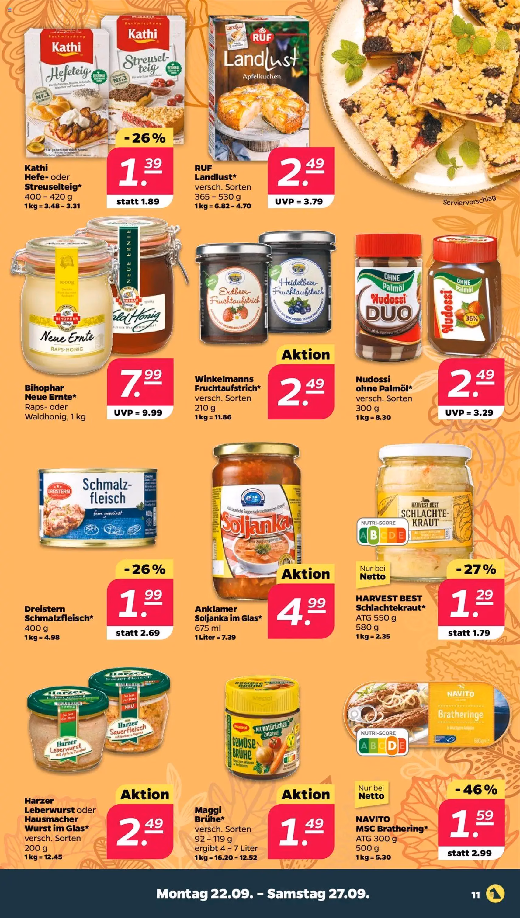 Netto Prospekt - Gültiger Prospekt ab 21.09.2025, Seite 11 von insgesamt 34 Netto Prospekt - Gültiger Prospekt ab 21.09.2025, Seite 11 von insgesamt 34