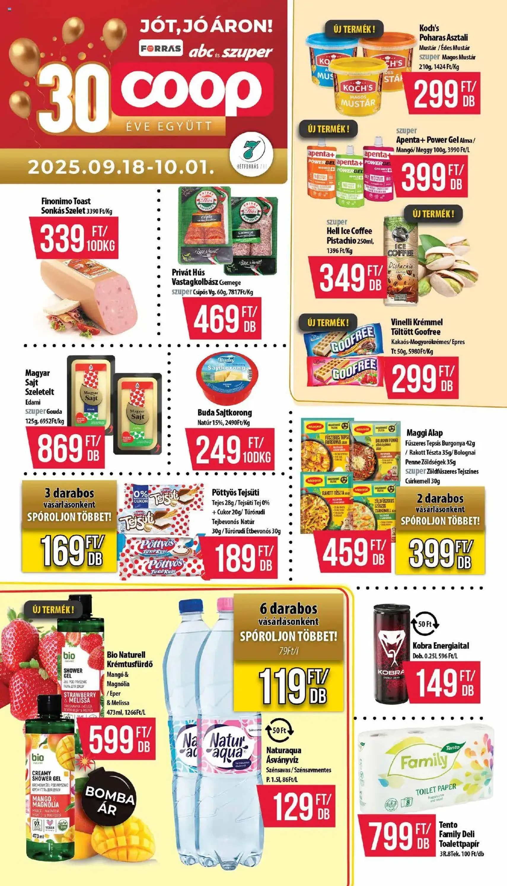 COOP Akciós újság - 2025.09.18. érvényes szórólap 1 oldal 12 oldalból
