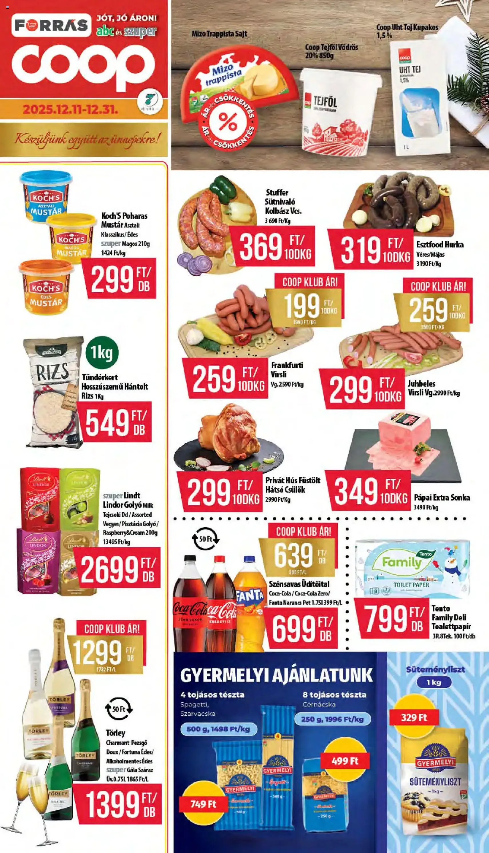 COOP Akciós újság - 2025.12.11. érvényes szórólap 1 oldal 16 oldalból