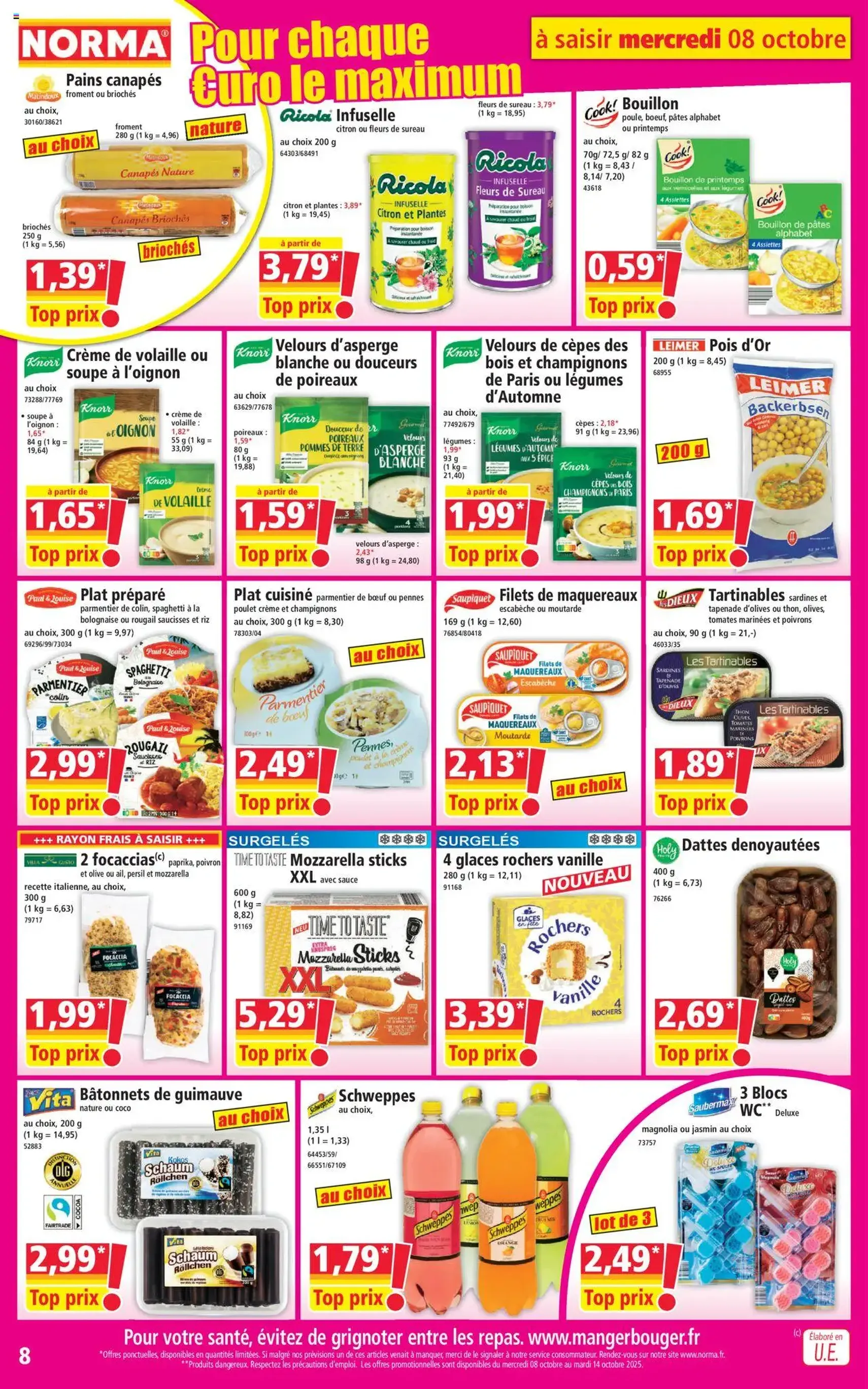 Norma catalogue - brochure valable à partir du 08/10/2025, page 8 sur 14