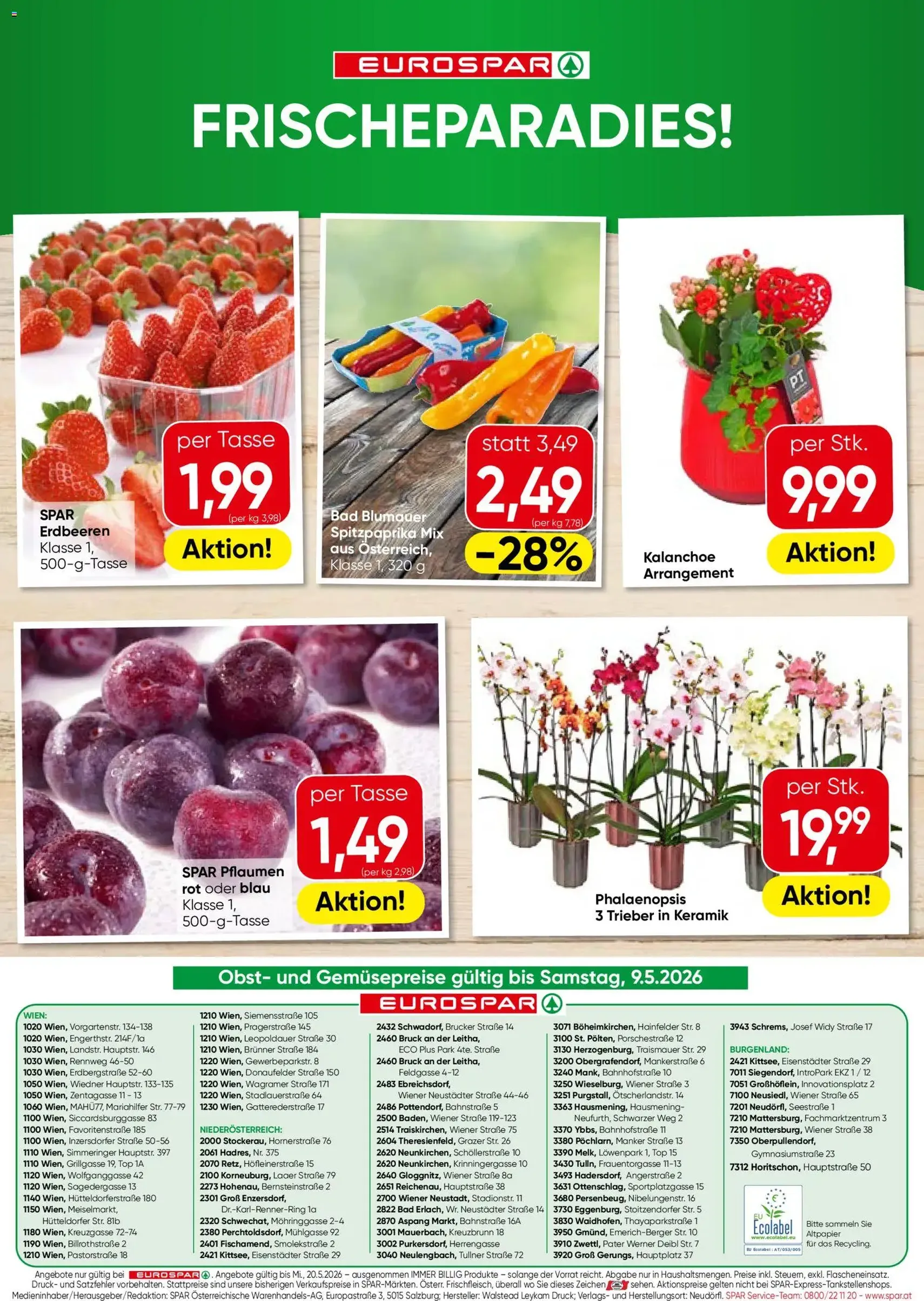 Eurospar Flugblatt - Gültiger Prospekt ab 07.05.2026, Seite 16 von insgesamt 16