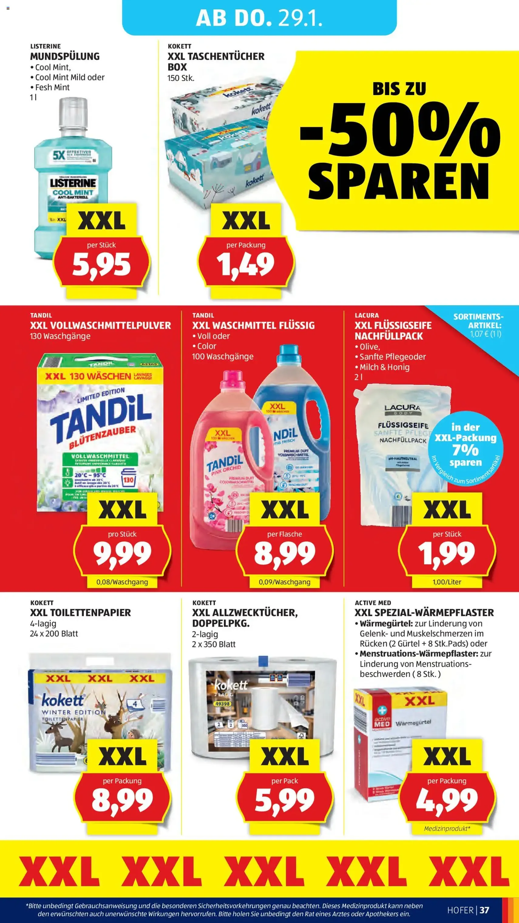 Hofer Flugblatt - Gültiger Prospekt ab 23.01.2026, Seite 41 von insgesamt 45