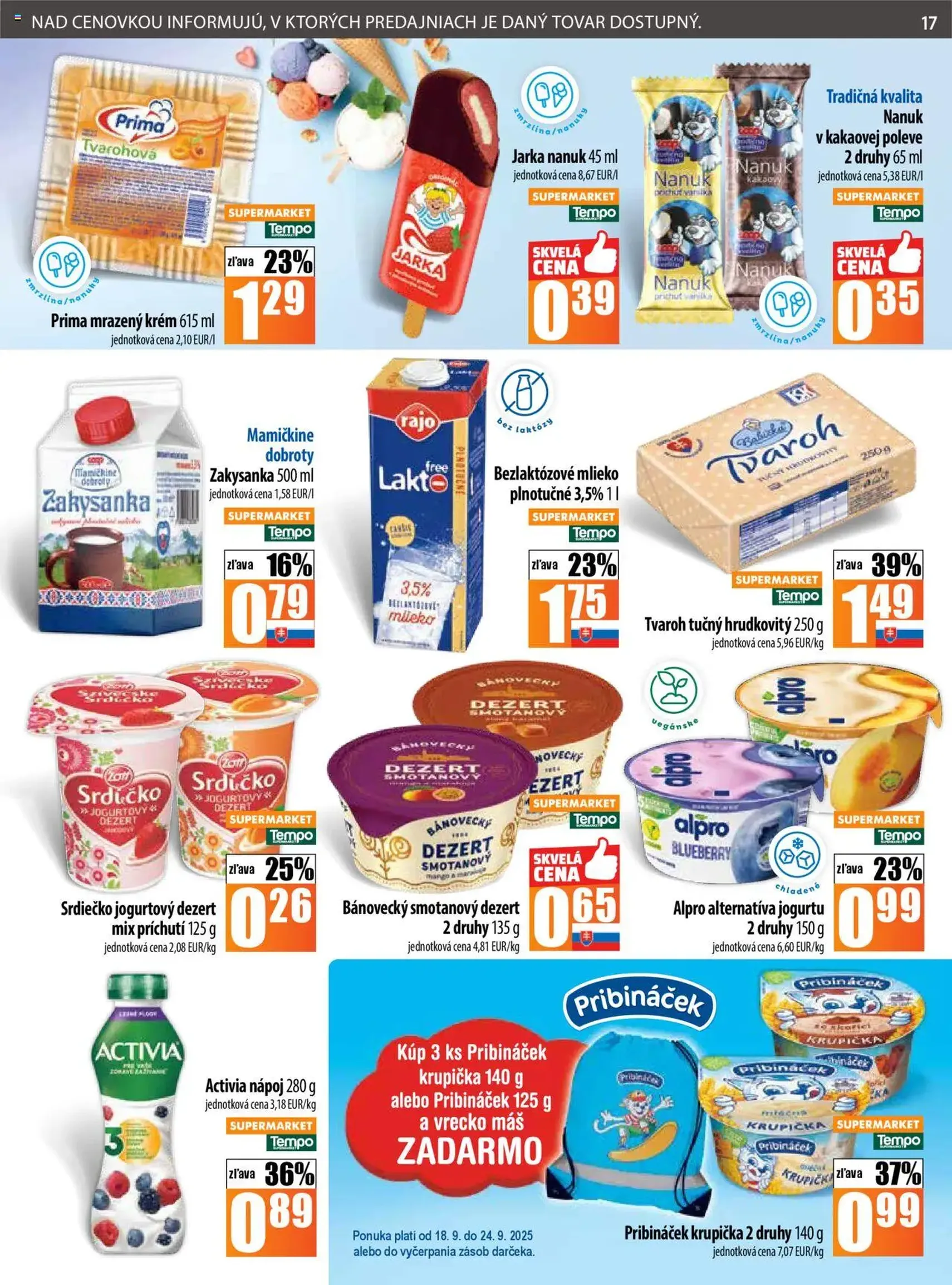 COOP Jednota leták - platný leták od 18.09.2025 strana 17 z 28