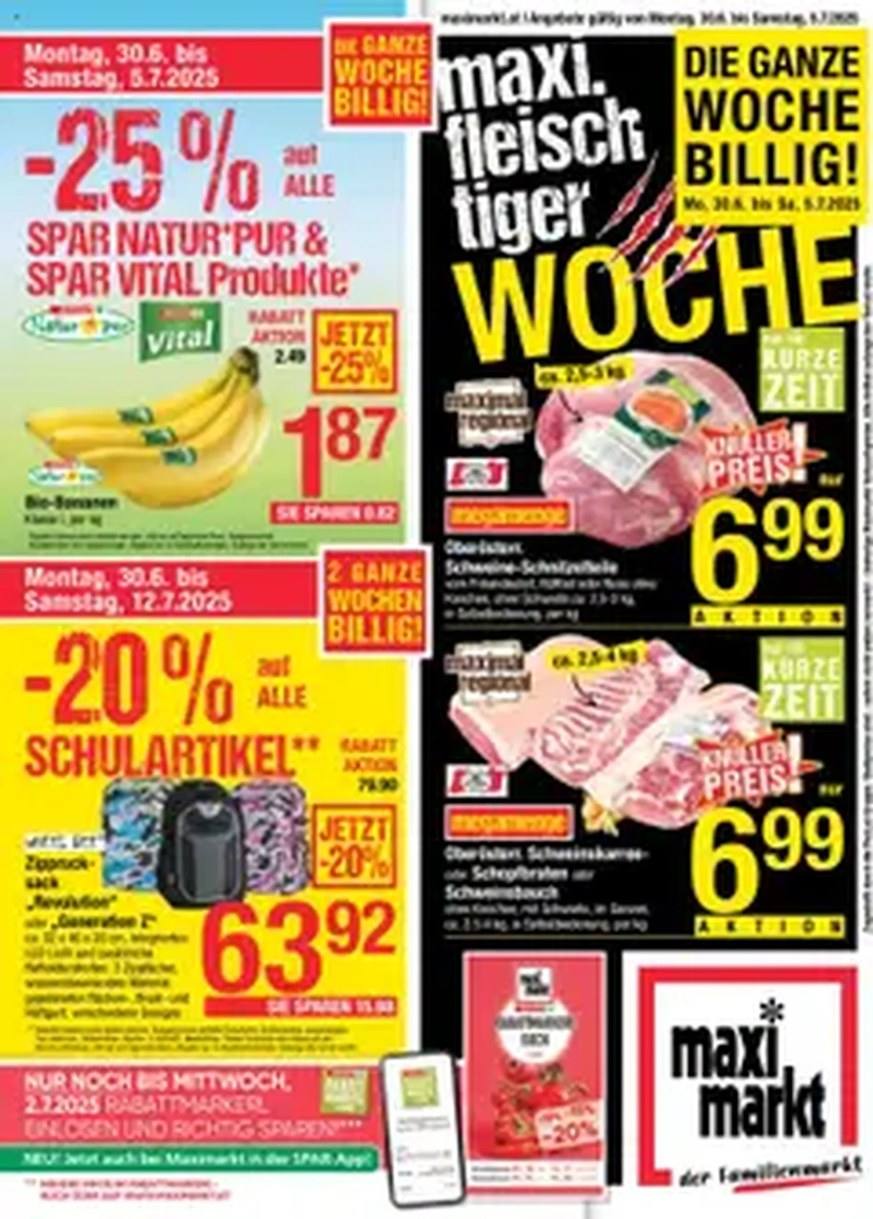 Maximarkt Flugblatt - Gültiger Prospekt ab 30.06.2025, Seite 1 von insgesamt 1