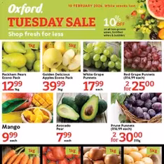 Oxford Freshmarket - Tuesday Sale - Flyer preview valid from 09/02/2026