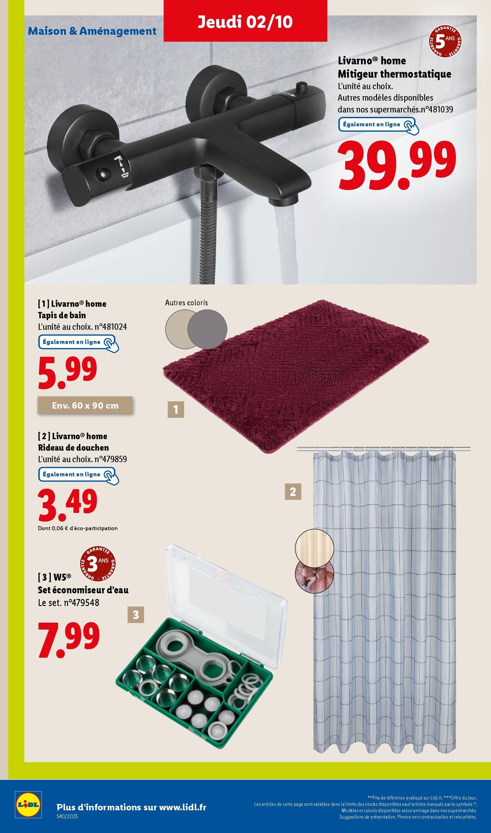 LIDL catalogue semaine 40 - brochure valable à partir du 02/10/2025, page 46 sur 76 LIDL catalogue semaine 40 - brochure valable à partir du 02/10/2025, page 46 sur 76
