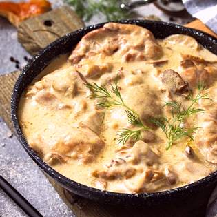 Recipe preview Mushroom sauce with chicken