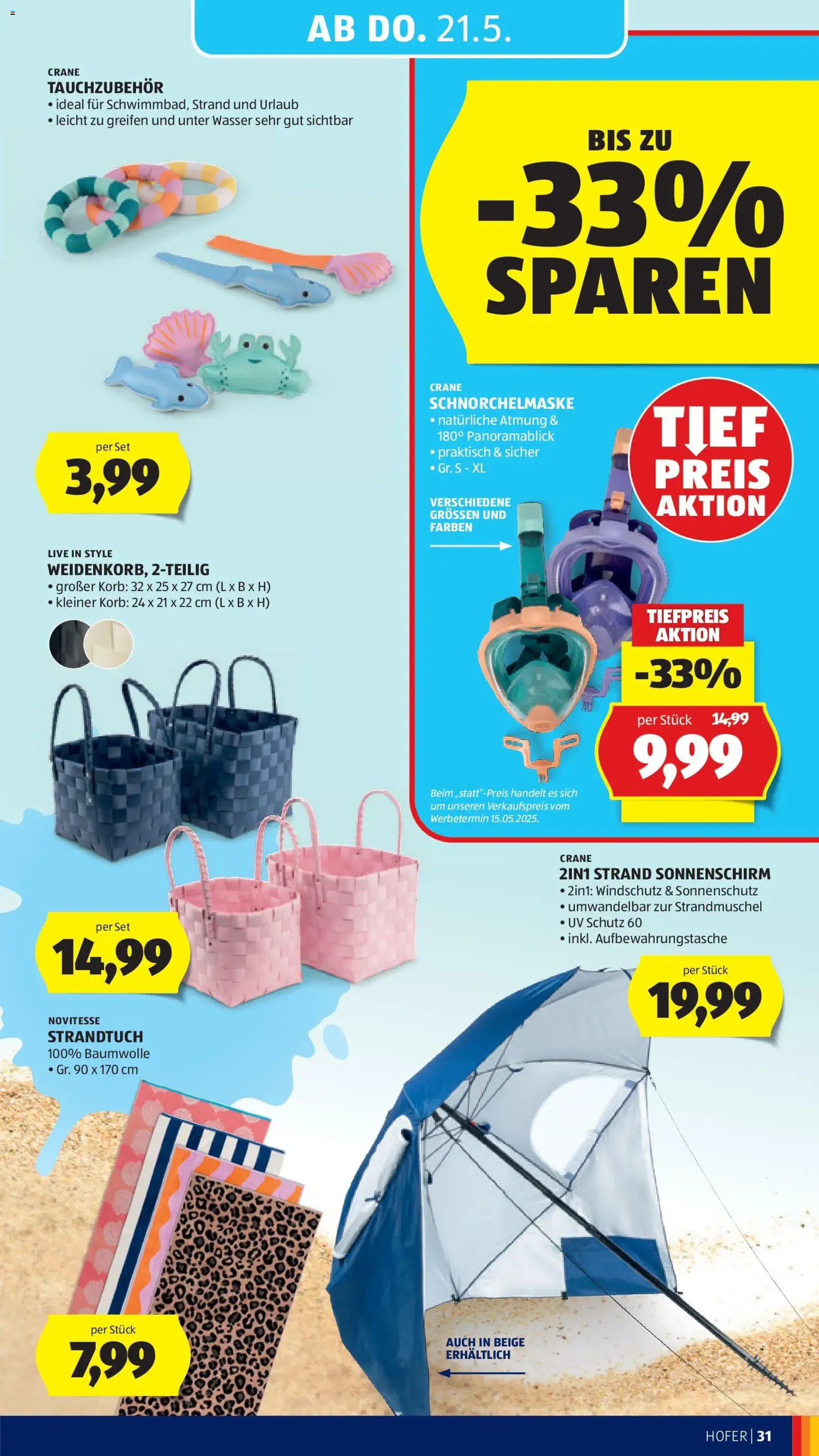 Hofer Flugblatt - Gültiger Prospekt ab 15.05.2026, Seite 37 von insgesamt 46