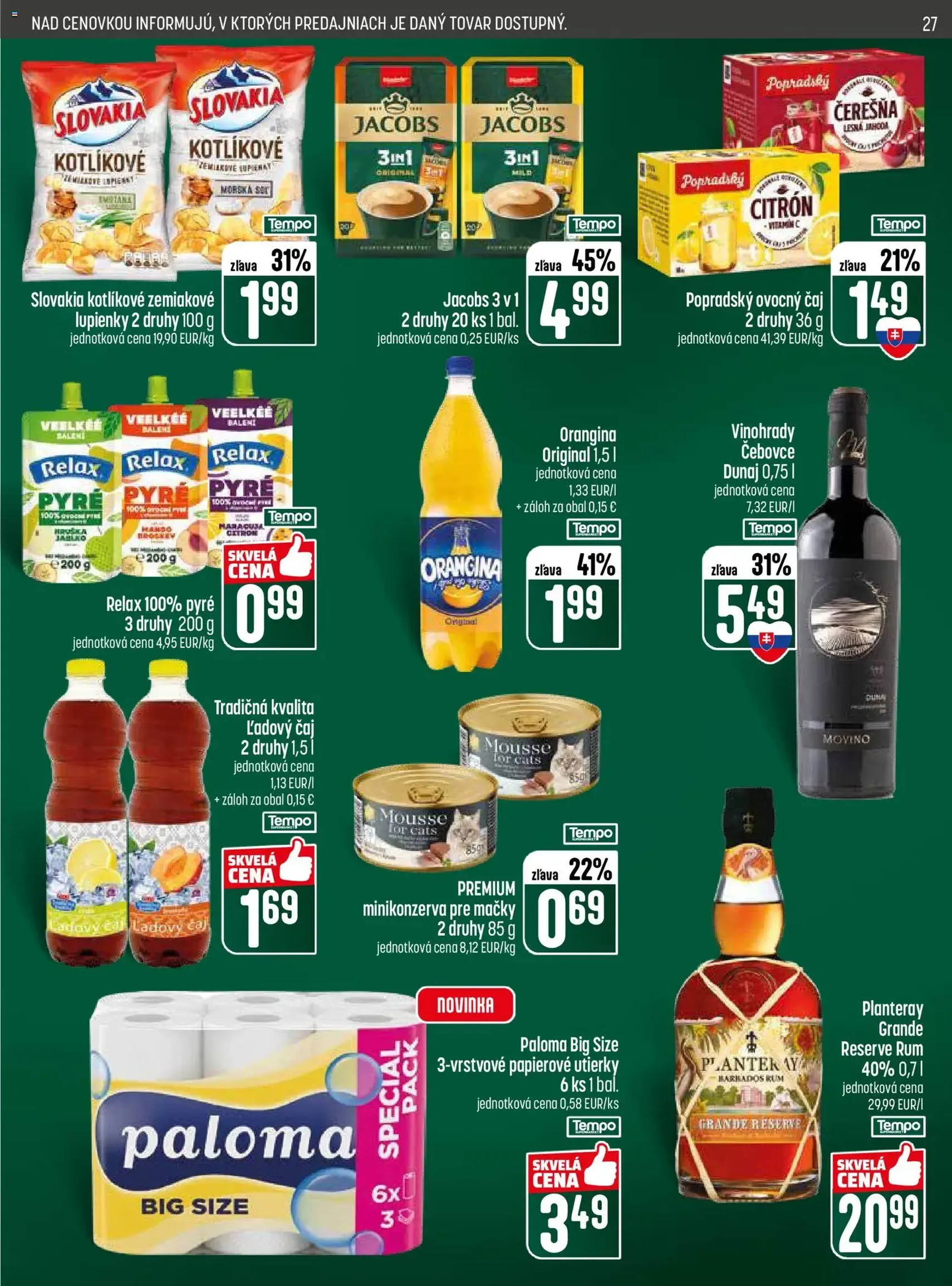 COOP Jednota leták - platný leták od 19.02.2026 strana 27 z 28