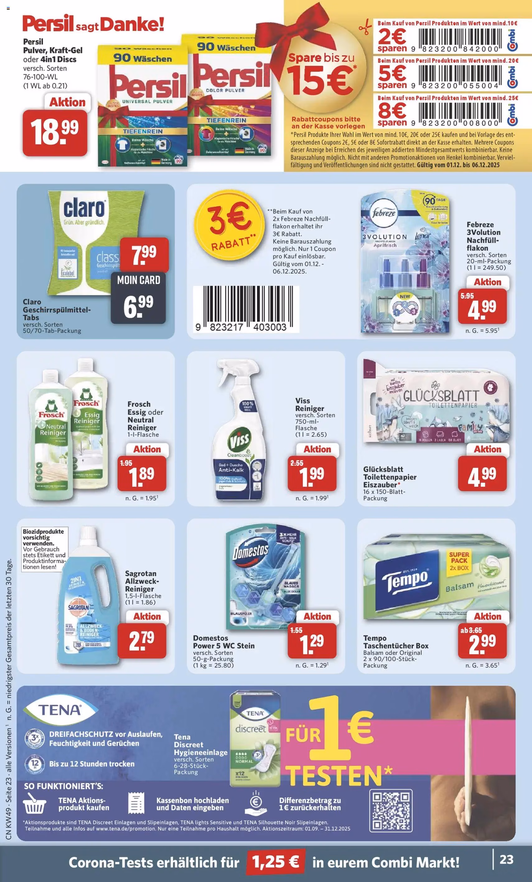 Combi Prospekt - Gültiger Prospekt ab 01.12.2025, Seite 23 von insgesamt 38