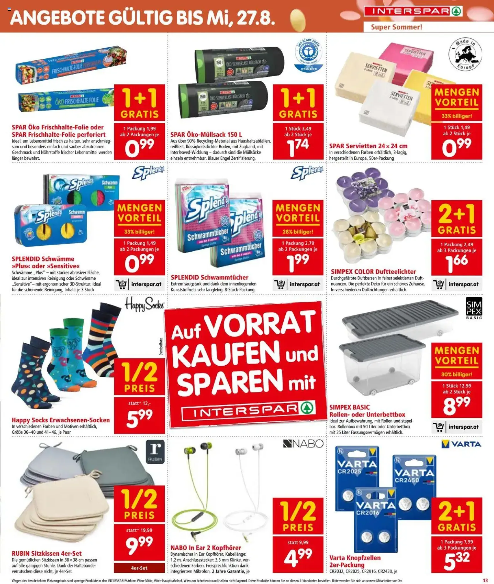 Interspar Flugblatt - Gültiger Prospekt ab 07.08.2025, Seite 13 von insgesamt 16