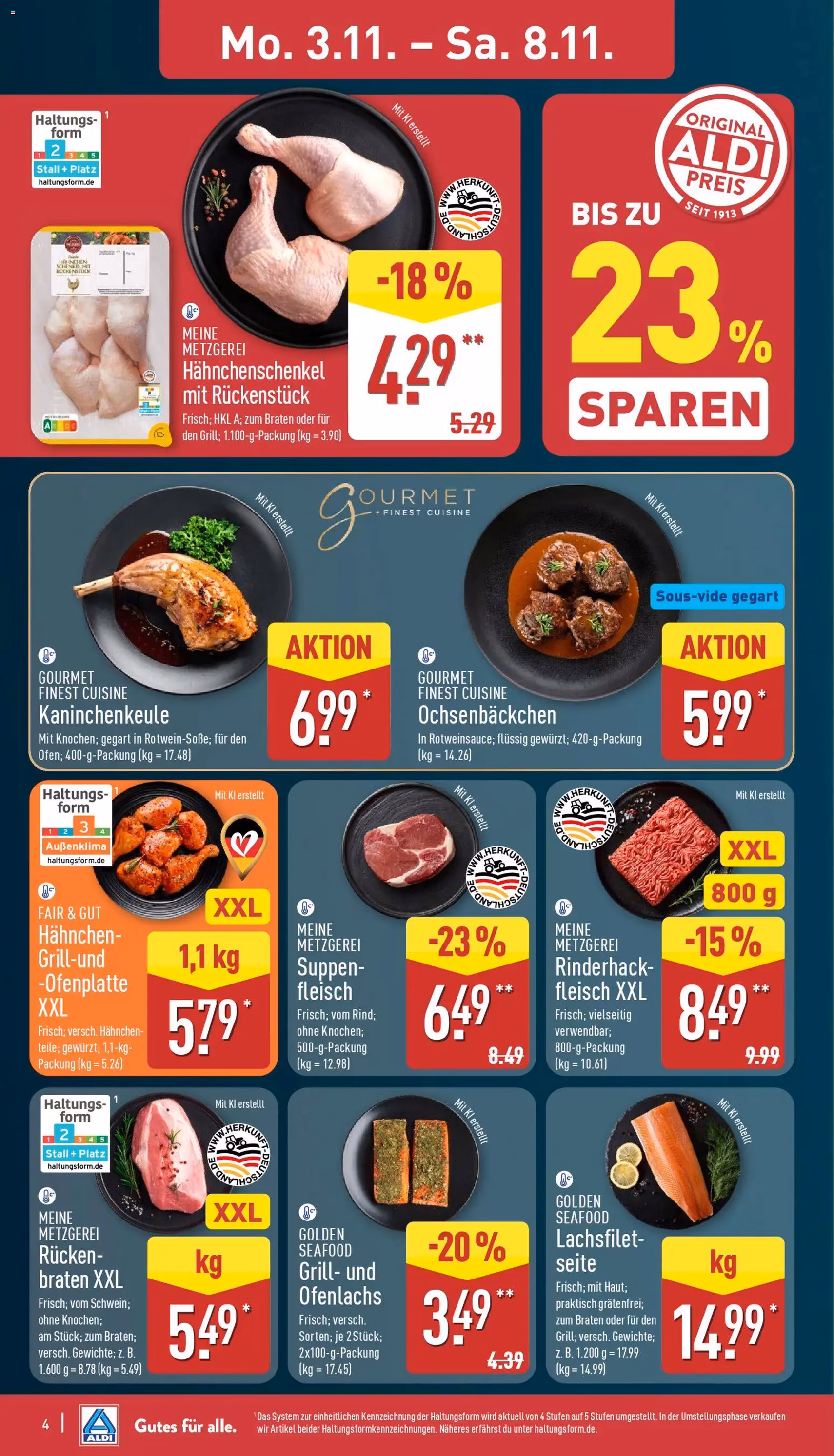 Aldi Prospekt - Gültiger Prospekt ab 03.11.2025, Seite 4 von insgesamt 48 Aldi Prospekt - Gültiger Prospekt ab 03.11.2025, Seite 4 von insgesamt 48