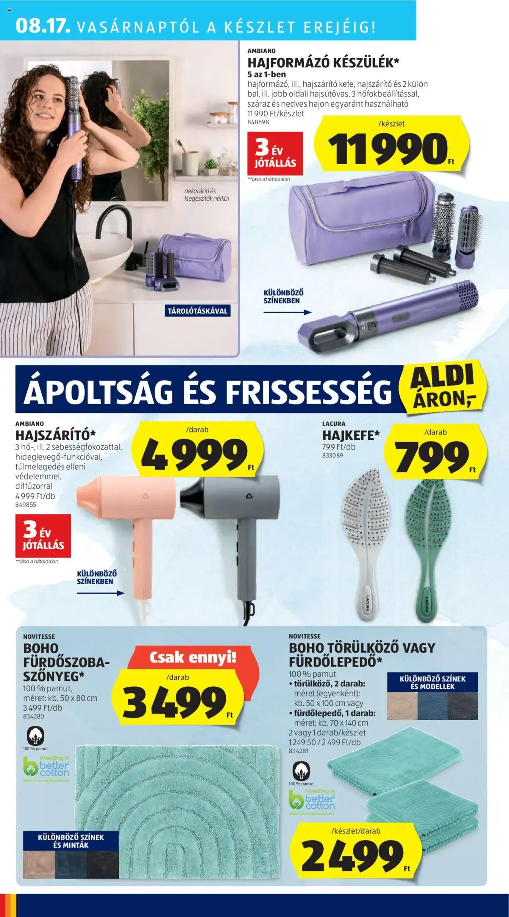 Aldi Akciós újság - 2025.08.14. érvényes szórólap 46 oldal 52 oldalból Aldi Akciós újság - 2025.08.14. érvényes szórólap 46 oldal 52 oldalból