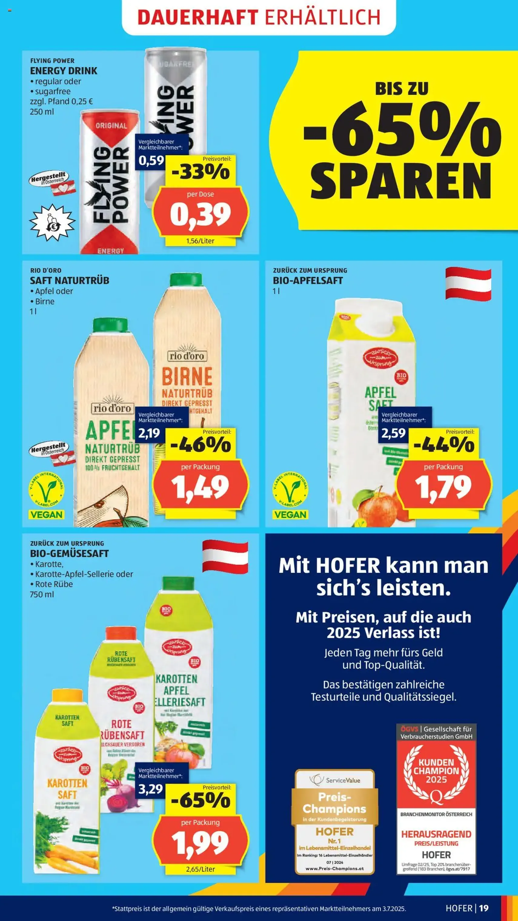 Hofer Flugblatt - Gültiger Prospekt ab 18.07.2025, Seite 21 von insgesamt 41 Hofer Flugblatt - Gültiger Prospekt ab 18.07.2025, Seite 21 von insgesamt 41