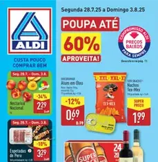 Aldi folheto - pré-visualização do folheto, válido a partir de 28/07/2025