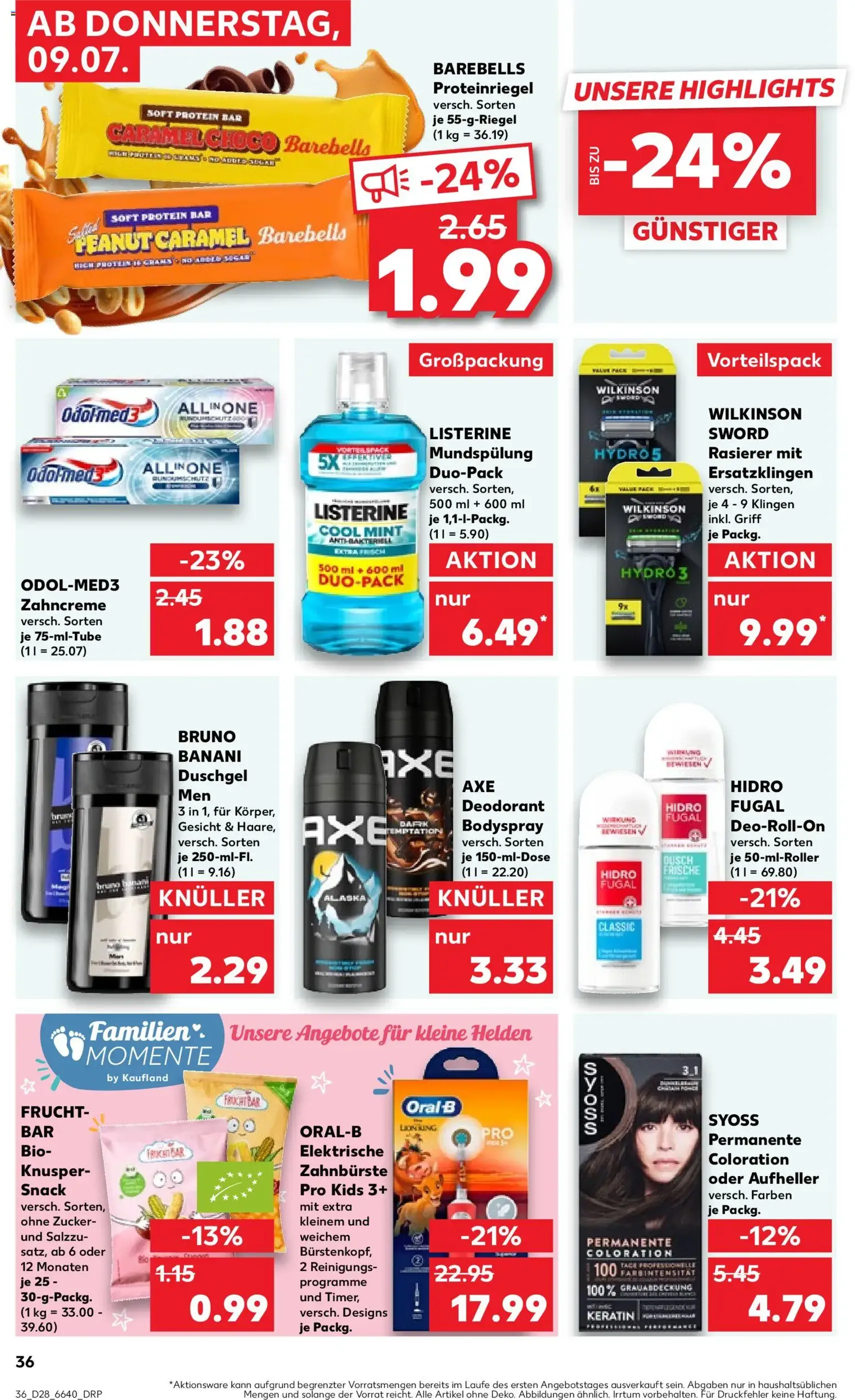 Kaufland Prospekt - Gültiger Prospekt ab 09.07.2026, Seite 36 von insgesamt 52