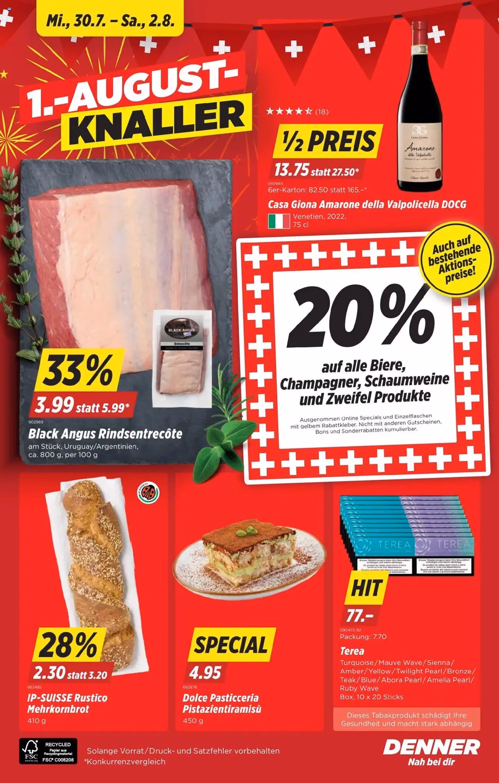 Denner Aktionen - Gültiger Prospekt ab 29.07.2025, Seite 24 von insgesamt 24 Denner Aktionen - Gültiger Prospekt ab 29.07.2025, Seite 24 von insgesamt 24