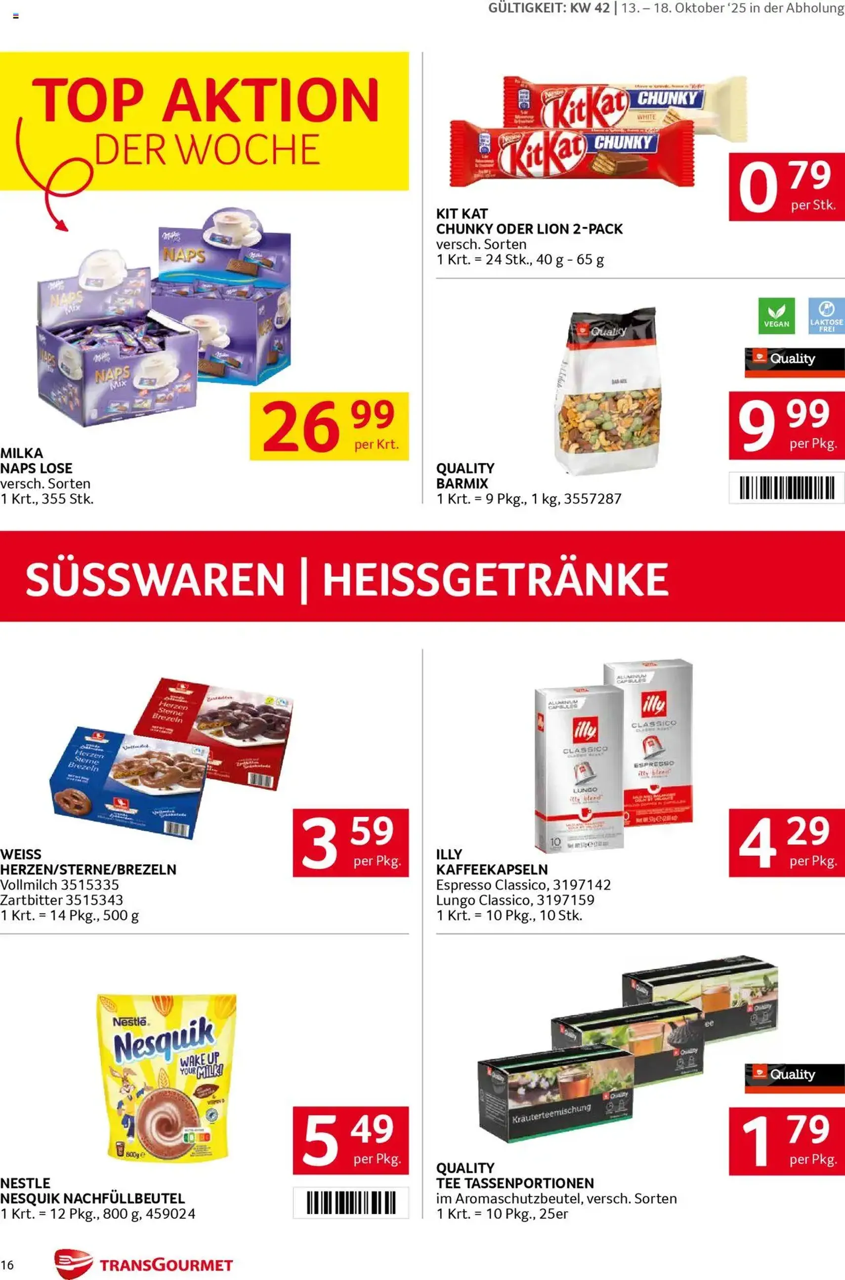 Transgourmet Flugblatt - Gültiger Prospekt ab 13.10.2025, Seite 16 von insgesamt 28