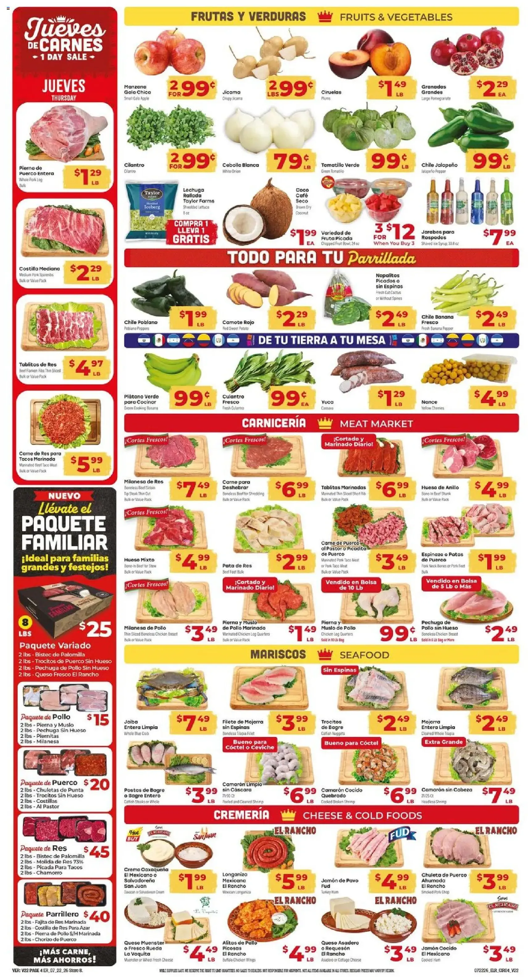 El Rancho Weekly Ad - valid flyer from 07/22/2026, page 4 of 4