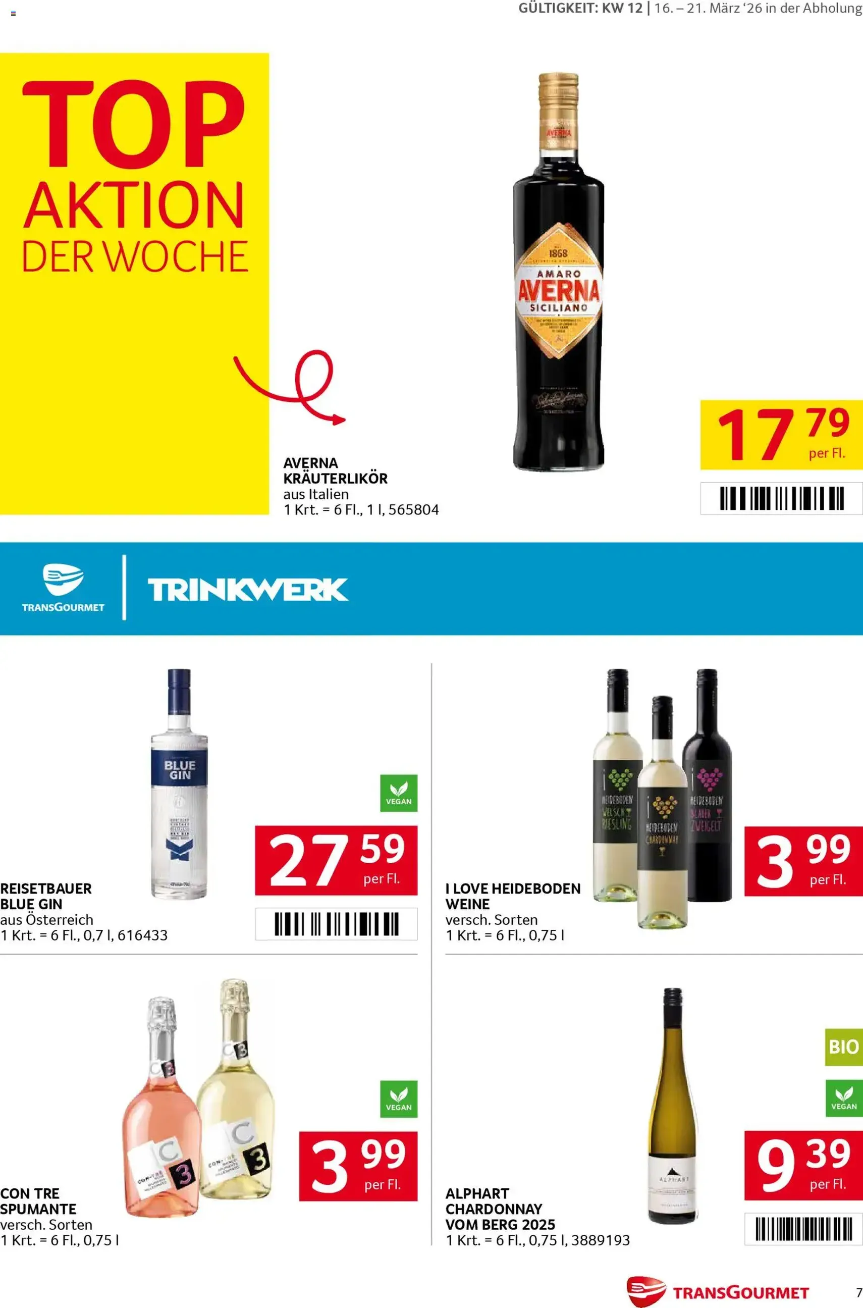 Transgourmet Flugblatt - Gültiger Prospekt ab 16.03.2026, Seite 7 von insgesamt 36