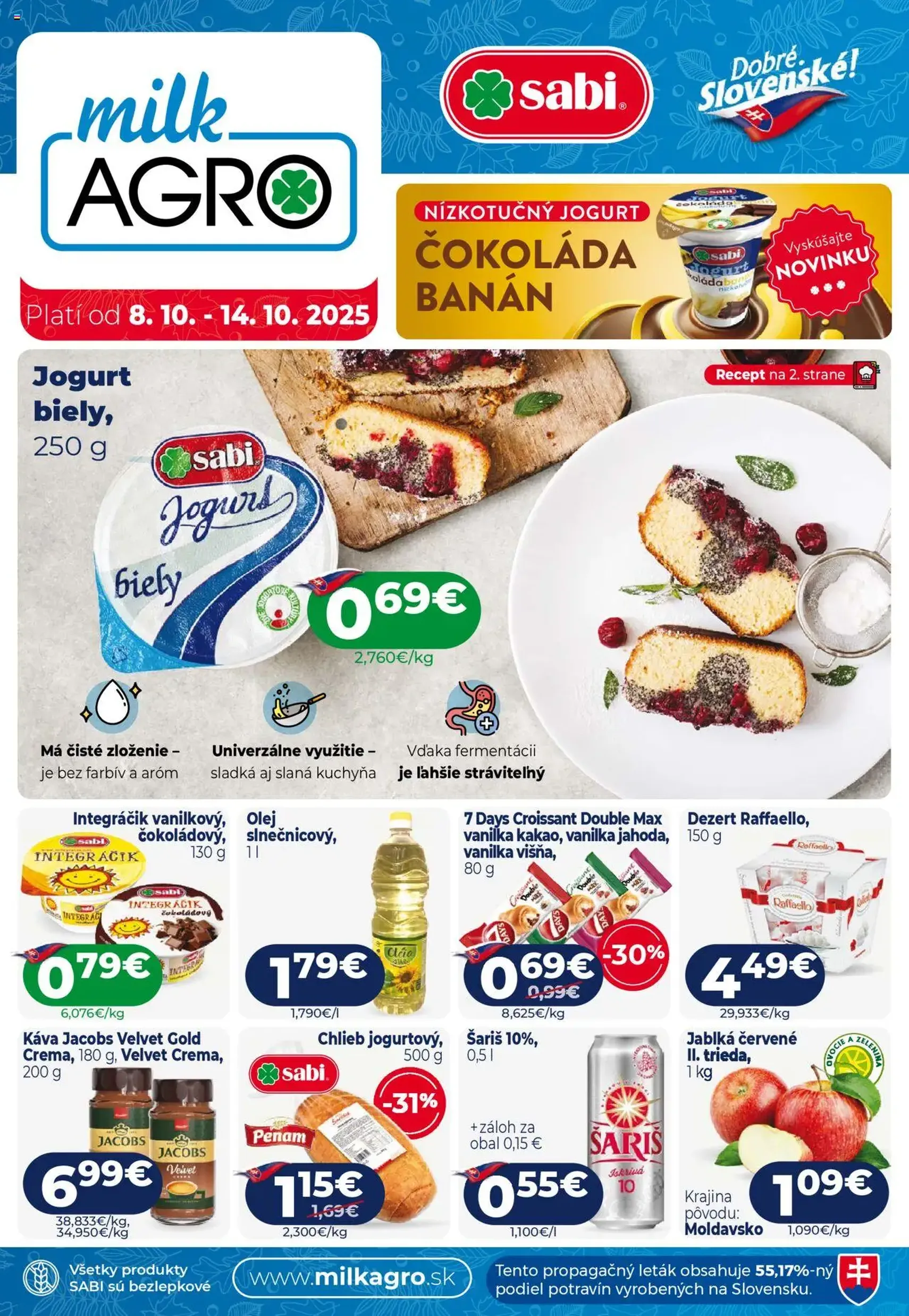 Milk Agro leták - platný leták od 08.10.2025 strana 1 z 12