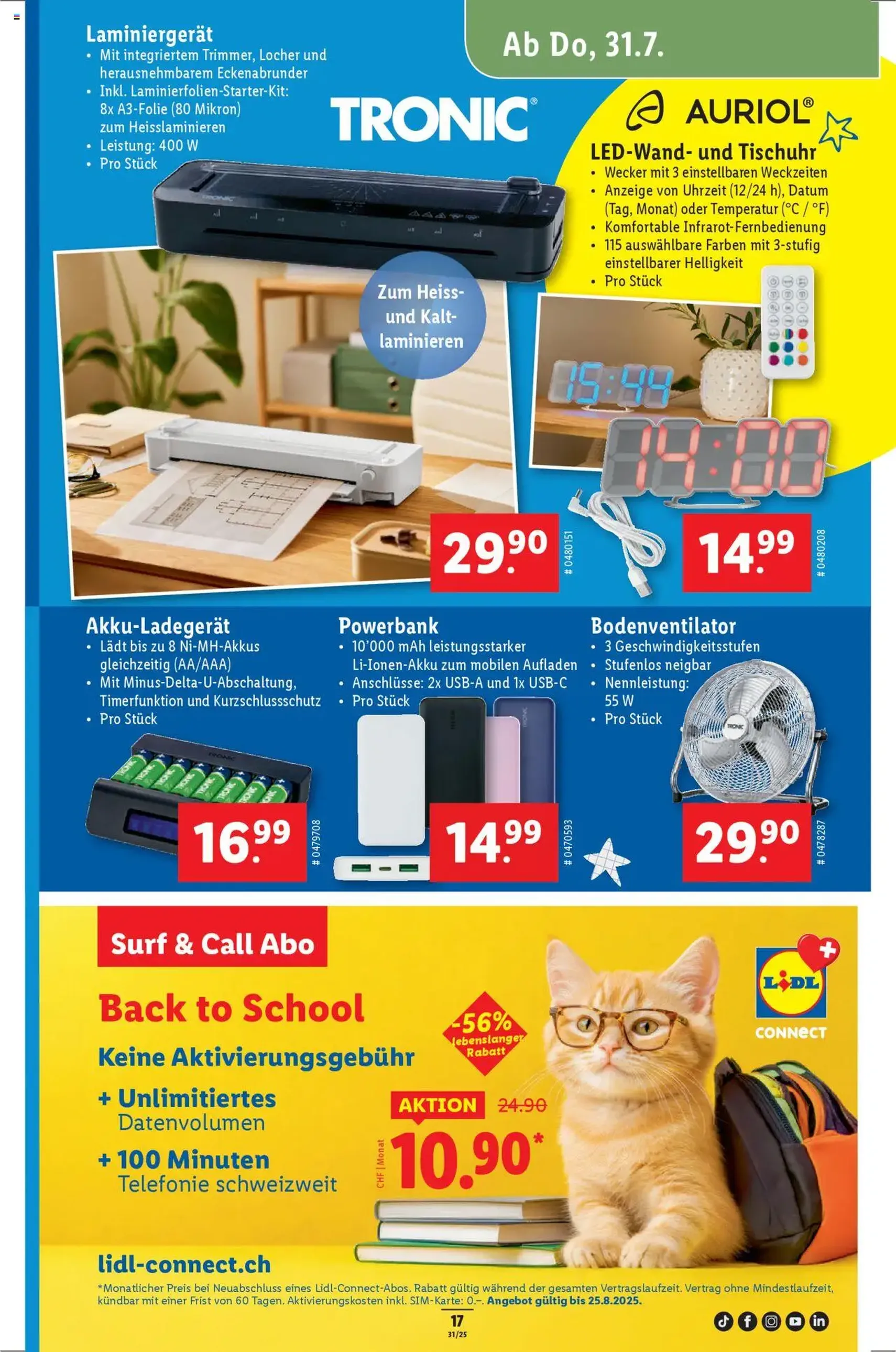 Lidl Aktionen - Gültiger Prospekt ab 31.07.2025, Seite 19 von insgesamt 34