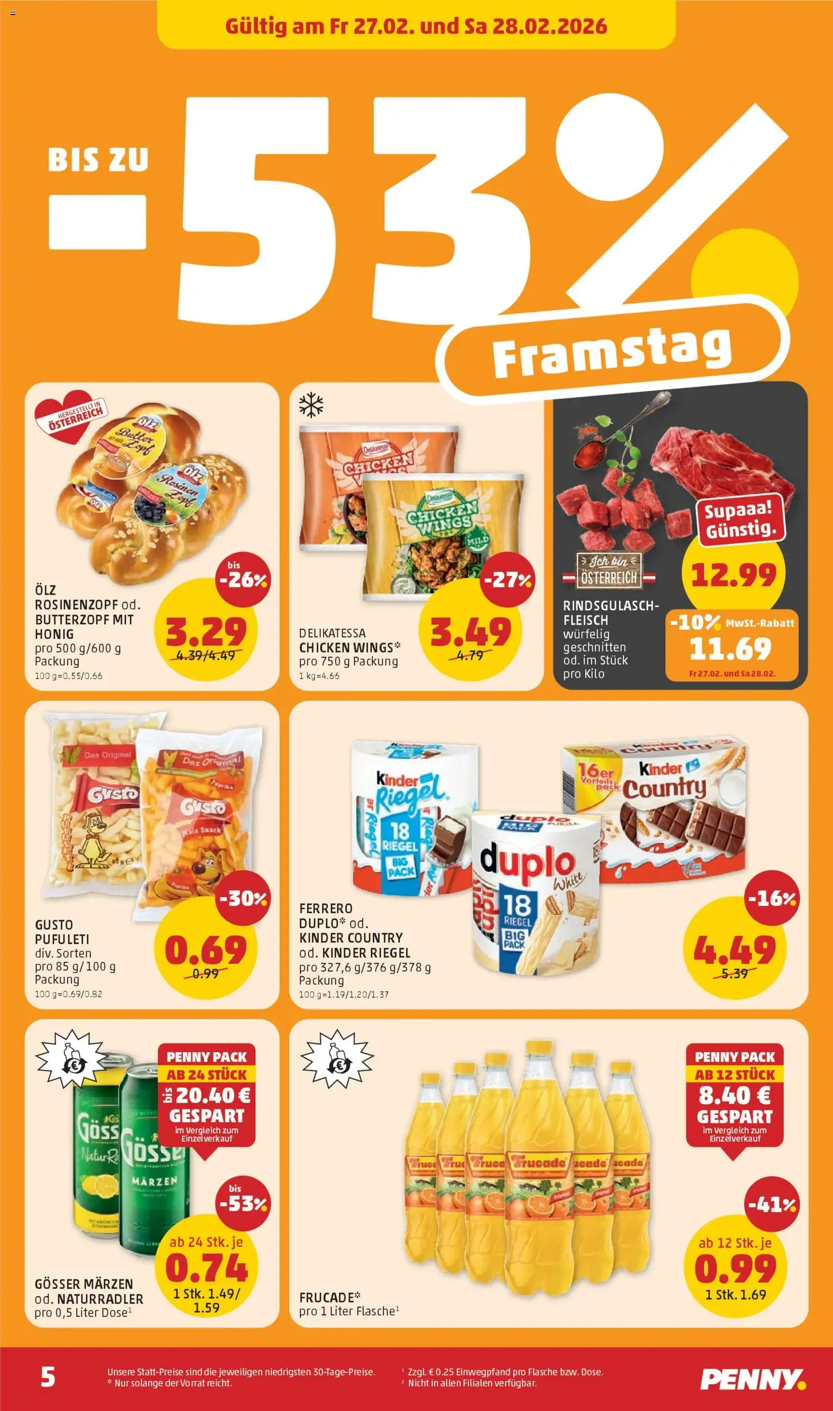Penny Markt Flugblatt - Gültiger Prospekt ab 26.02.2026, Seite 5 von insgesamt 32