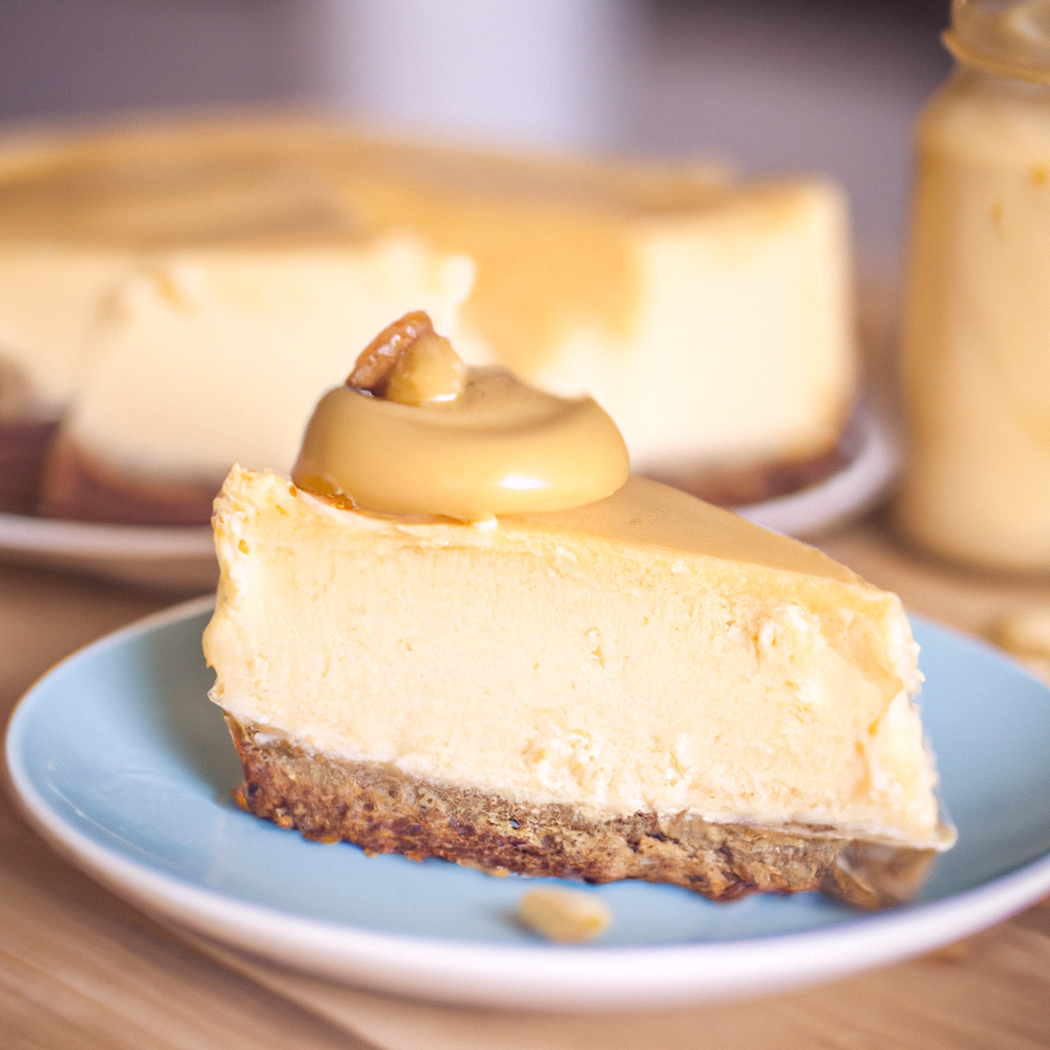 Cheesecake non cotto con burro di arachidi