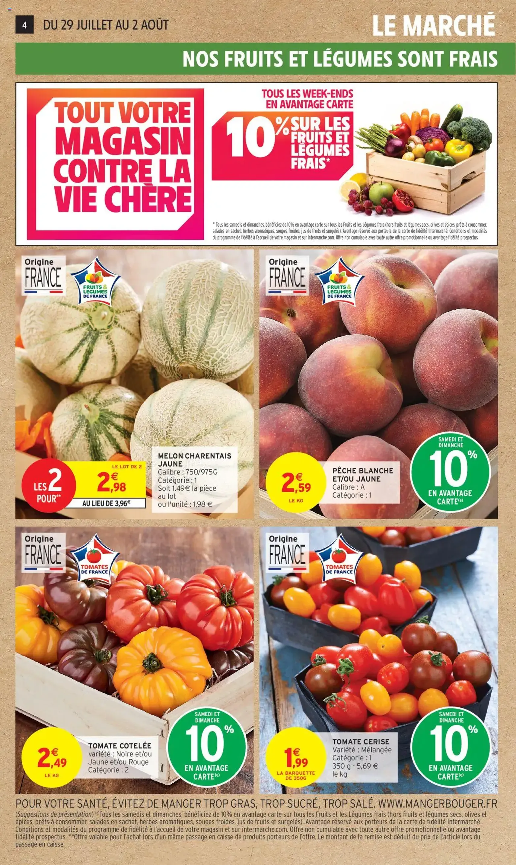 Intermarché catalogue semaine 30 - brochure valable à partir du 29/07/2025, page 4 sur 32 Intermarché catalogue semaine 30 - brochure valable à partir du 29/07/2025, page 4 sur 32