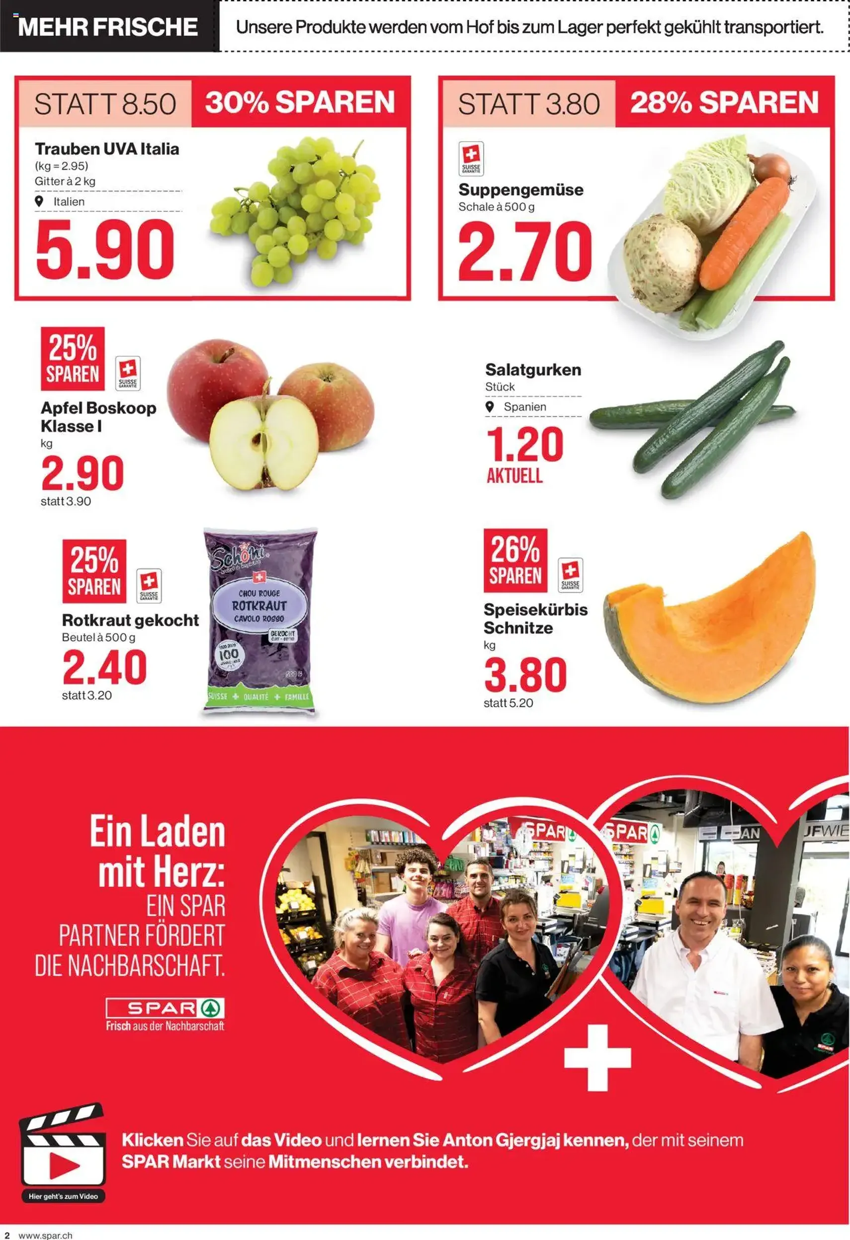 SPAR Aktionen - Gültiger Prospekt ab 10.10.2025, Seite 2 von insgesamt 20 SPAR Aktionen - Gültiger Prospekt ab 10.10.2025, Seite 2 von insgesamt 20