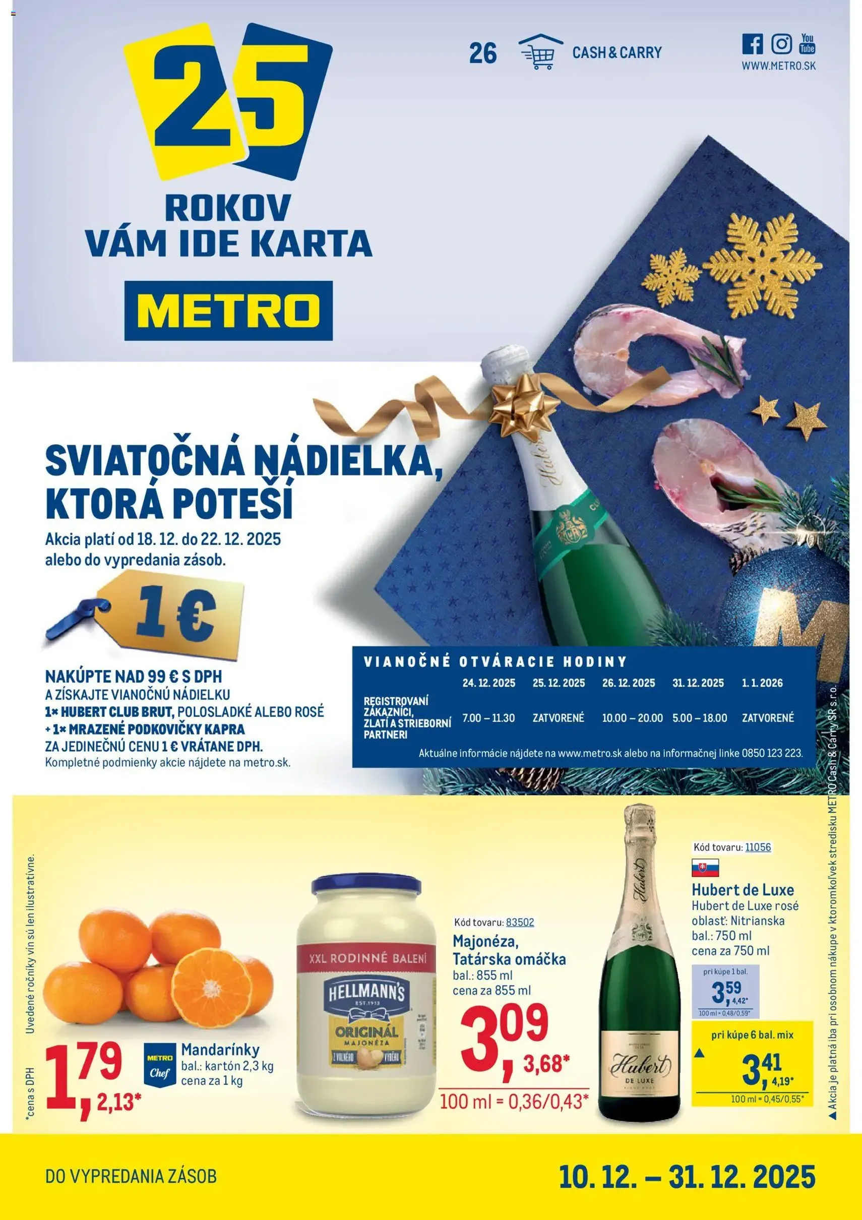 Metro Maloobchod - platný leták od 10.12.2025 strana 1 z 40