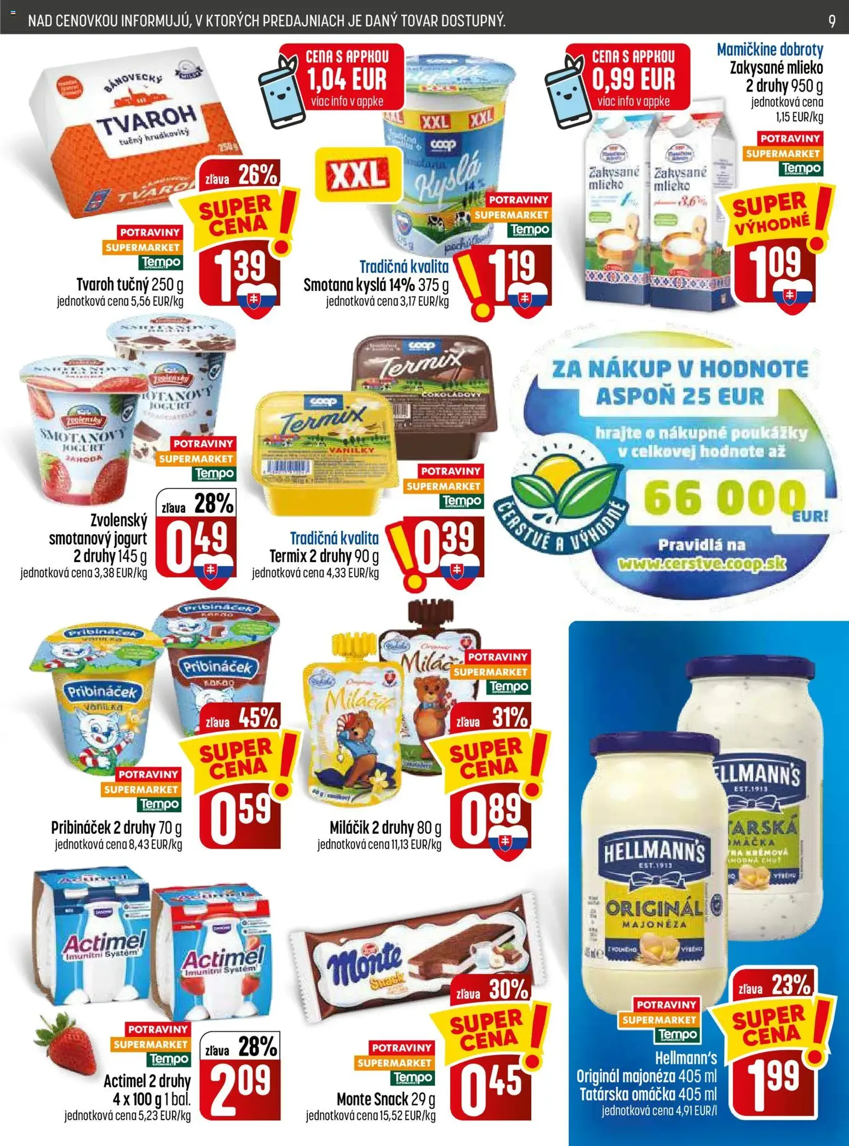 COOP Jednota leták - platný leták od 09.07.2026 strana 9 z 32