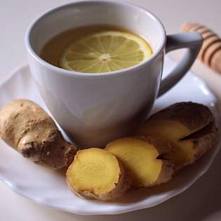 Recipe preview Ginger lemon tea for defense and strengthening
