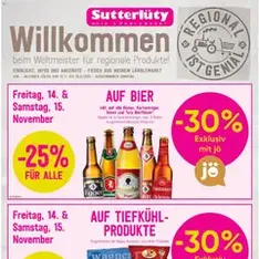 Sutterlüty Flugblatt - Prospekt Vorschau gültig ab 13.11.2025